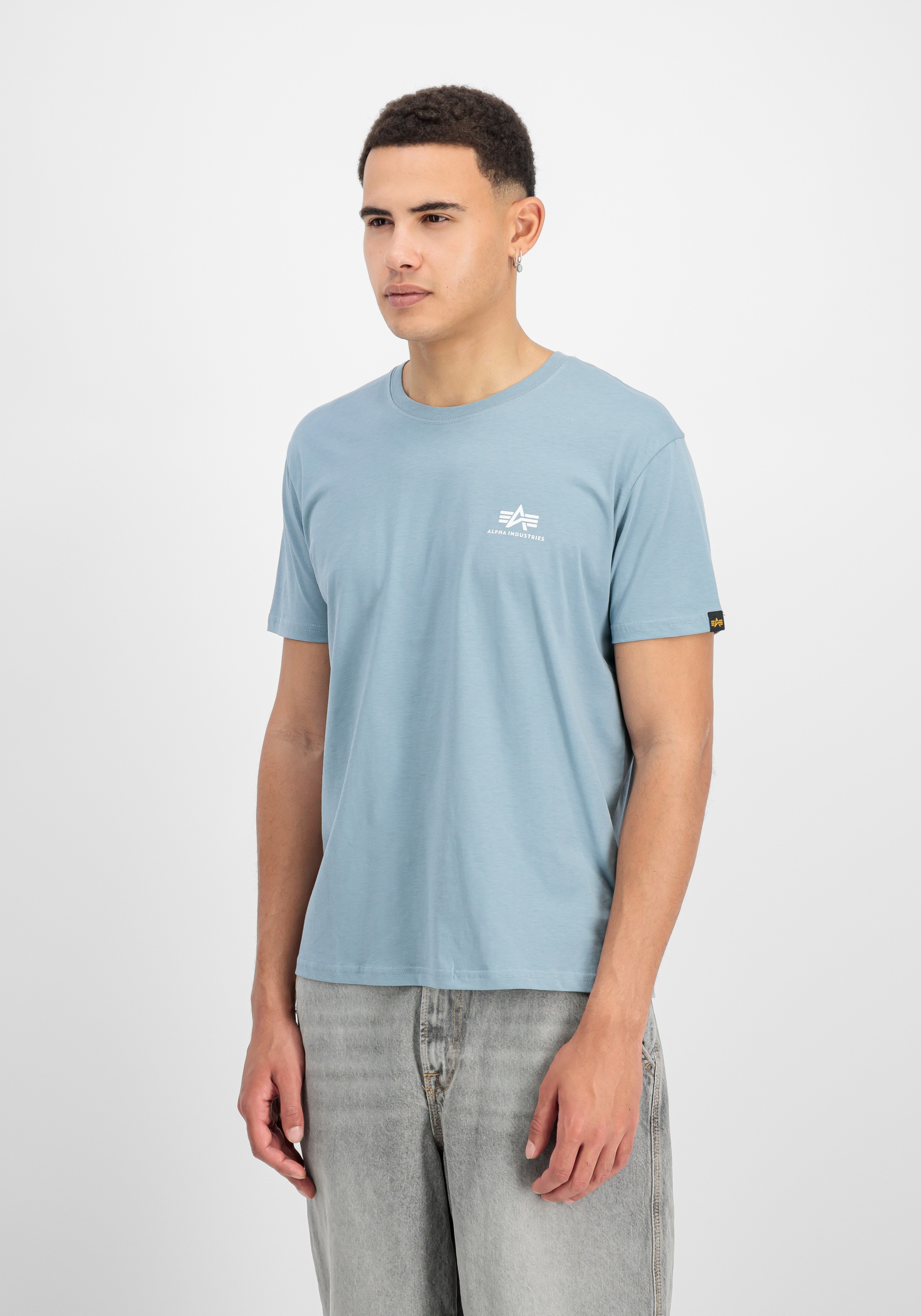 Alpha Industries Rundhalsshirt "BASIC T SMALL LOGO" Baumwolle, regular fit günstig online kaufen