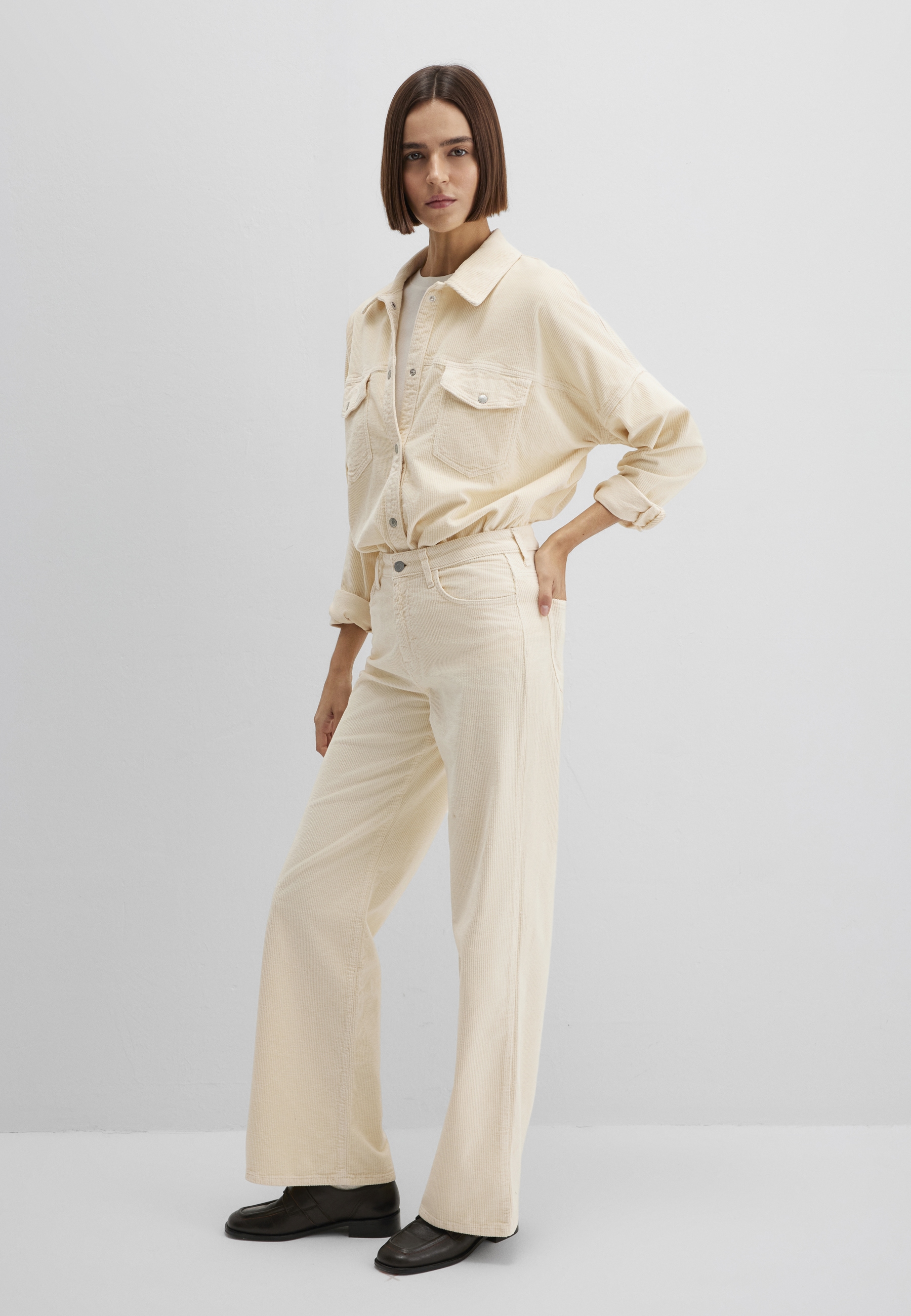 Mavi Hemdbluse »FIONA« Boyfriend Cord Overshirt