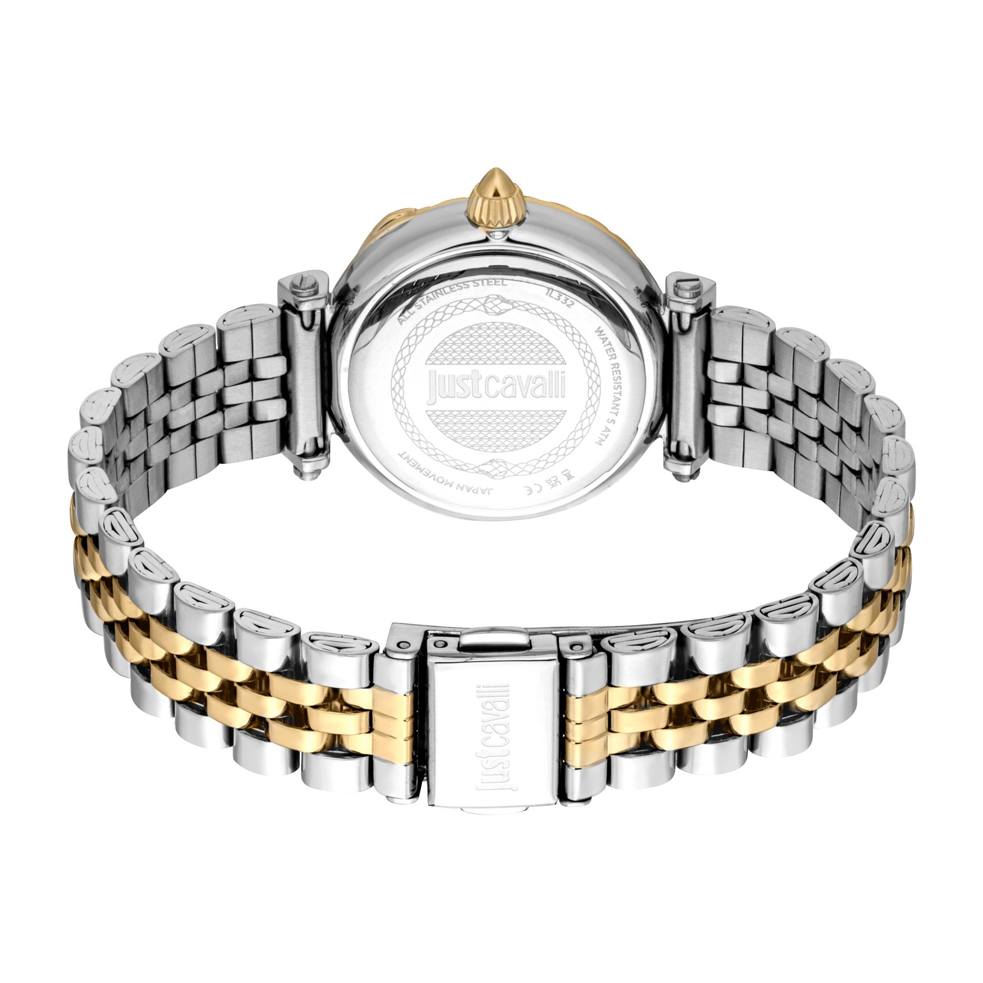 Just Cavalli Time Quarzuhr »Mistero«, Armbanduhr, Damenuhr, Edelstahlarmband, analog, Kristallsteine