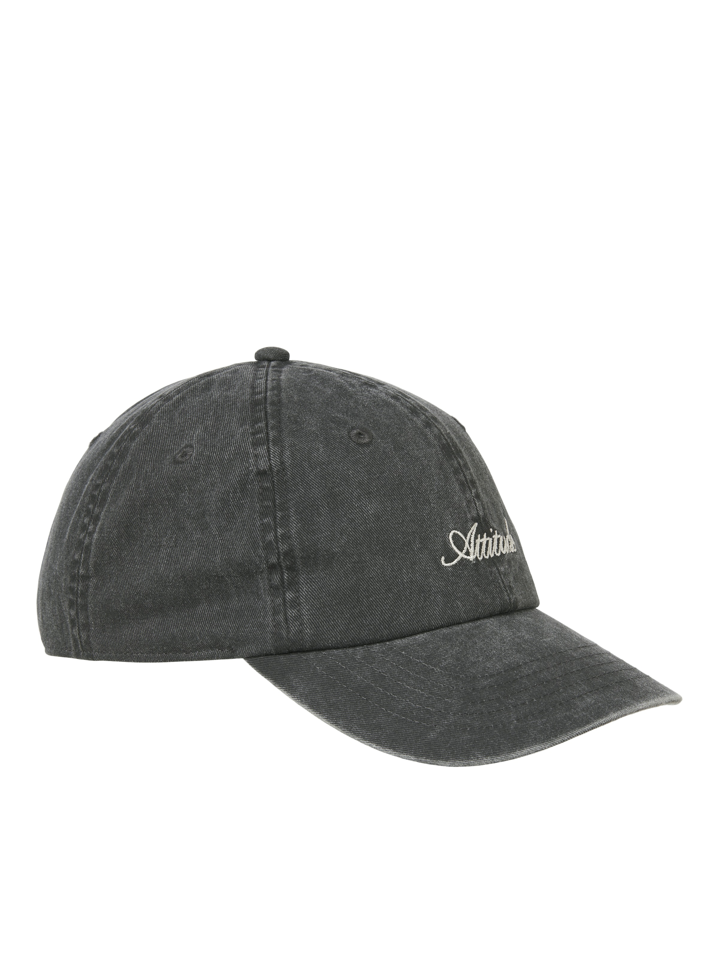 Baseball Cap JACK & JONES "JACSOFT BASE WASHED CAP SN", Herren, schwarz, Web, Baumwolle, unifarben, Caps, mit Branding 4
