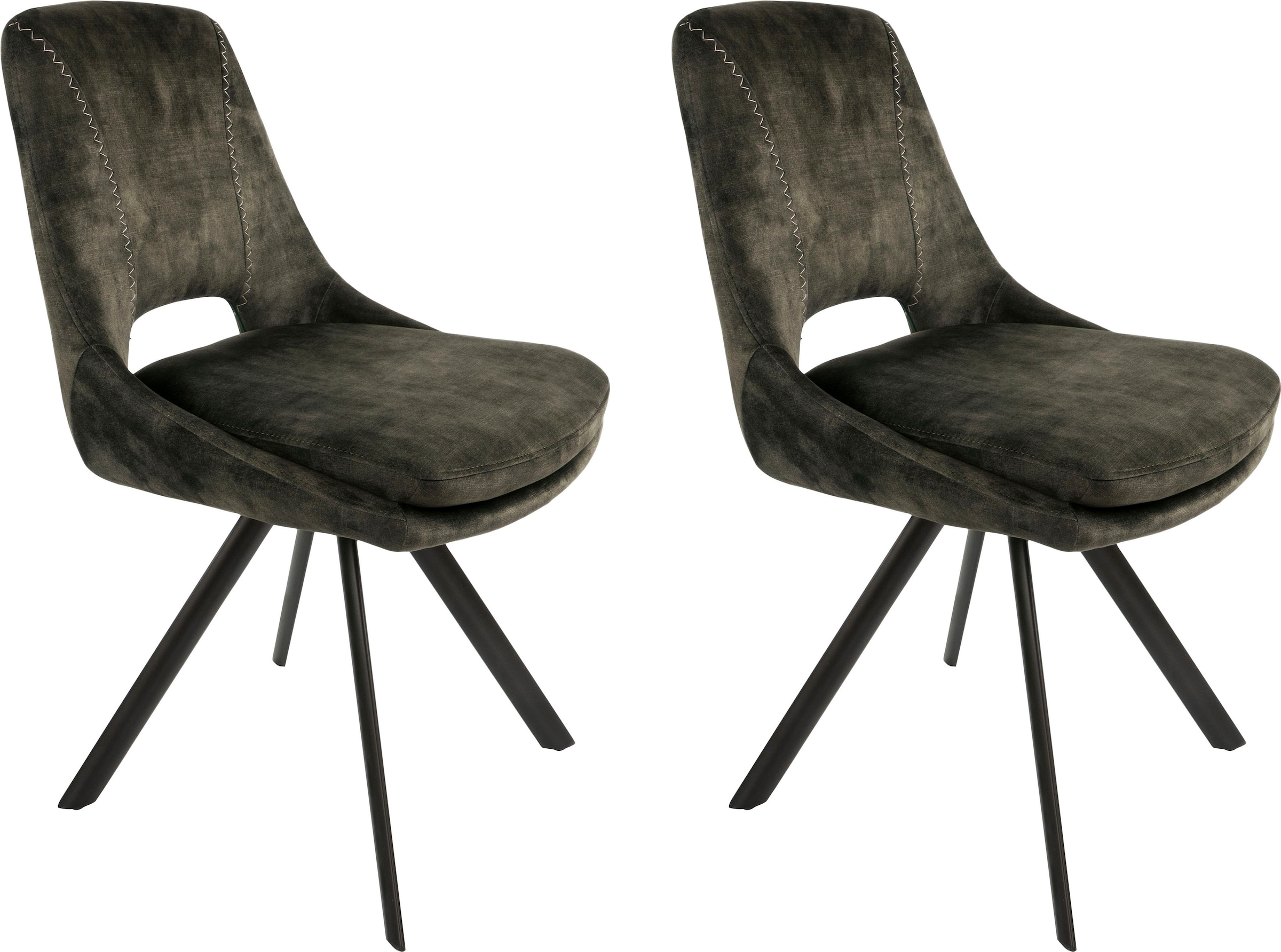 Kayoom Polsterstuhl "Stuhl Denver 125 2er-Set, Stuhl-Set in attraktivem Des günstig online kaufen