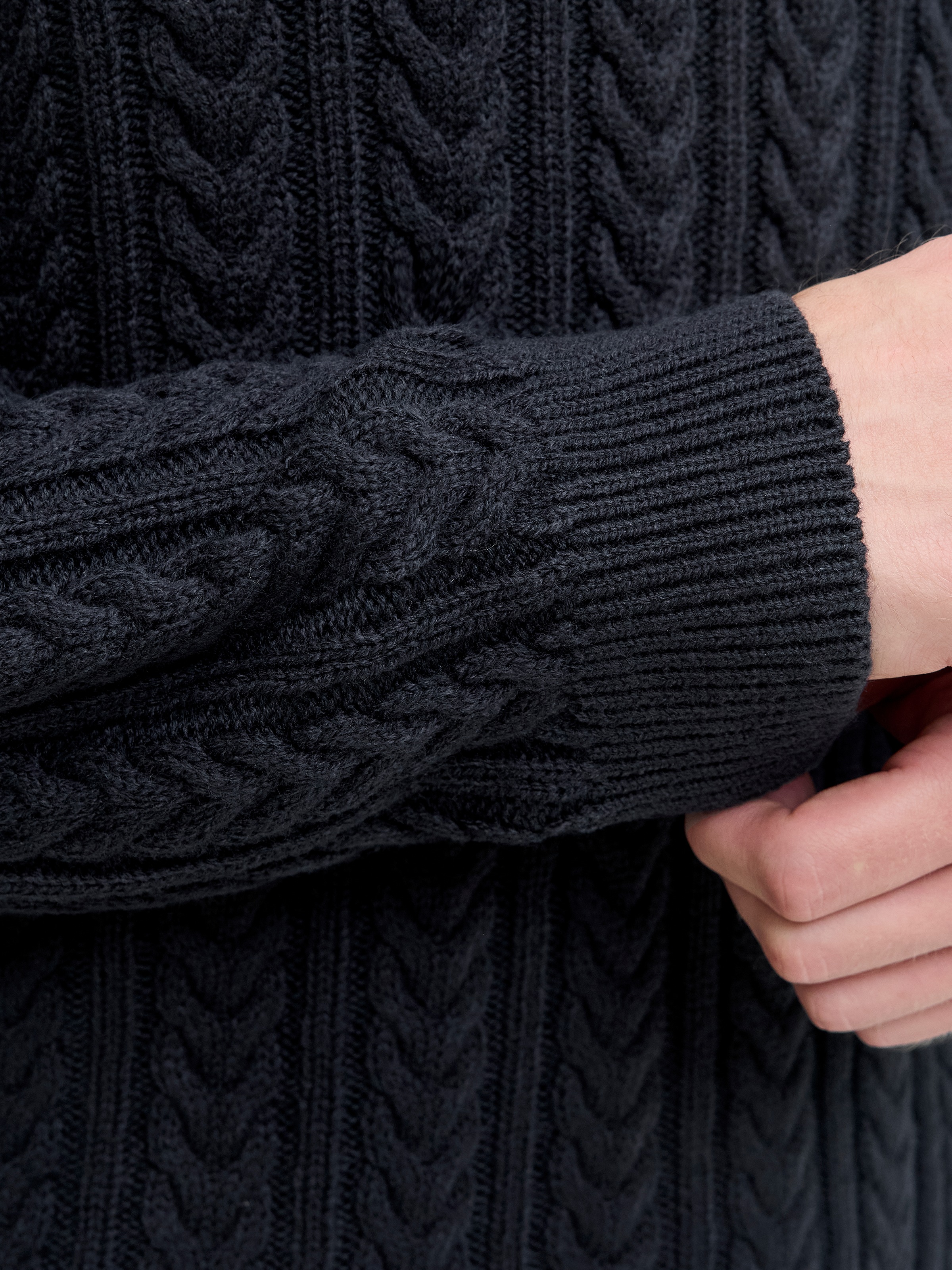Thumbnail - Jack & Jones Strickpullover "JPRBLUSEAN KNIT CABLE SHAWL NECK"