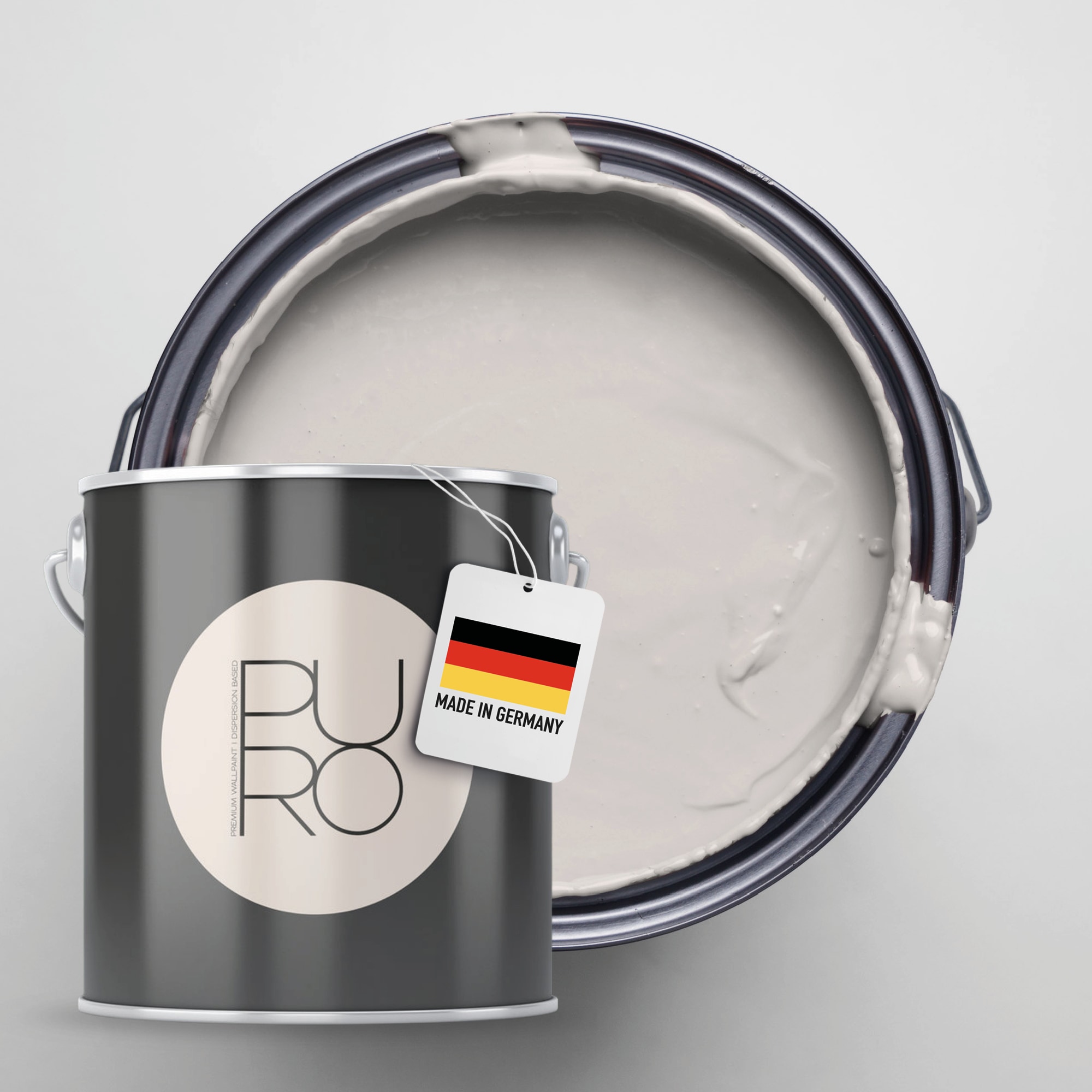A.S. Création Wandfarbe »Premium Innenwandfarbe PURO Tuchmatt cool grey« ideal für Wohnzimmer, Schlafzimmer, Flur und Küche, Farbwelt Grau