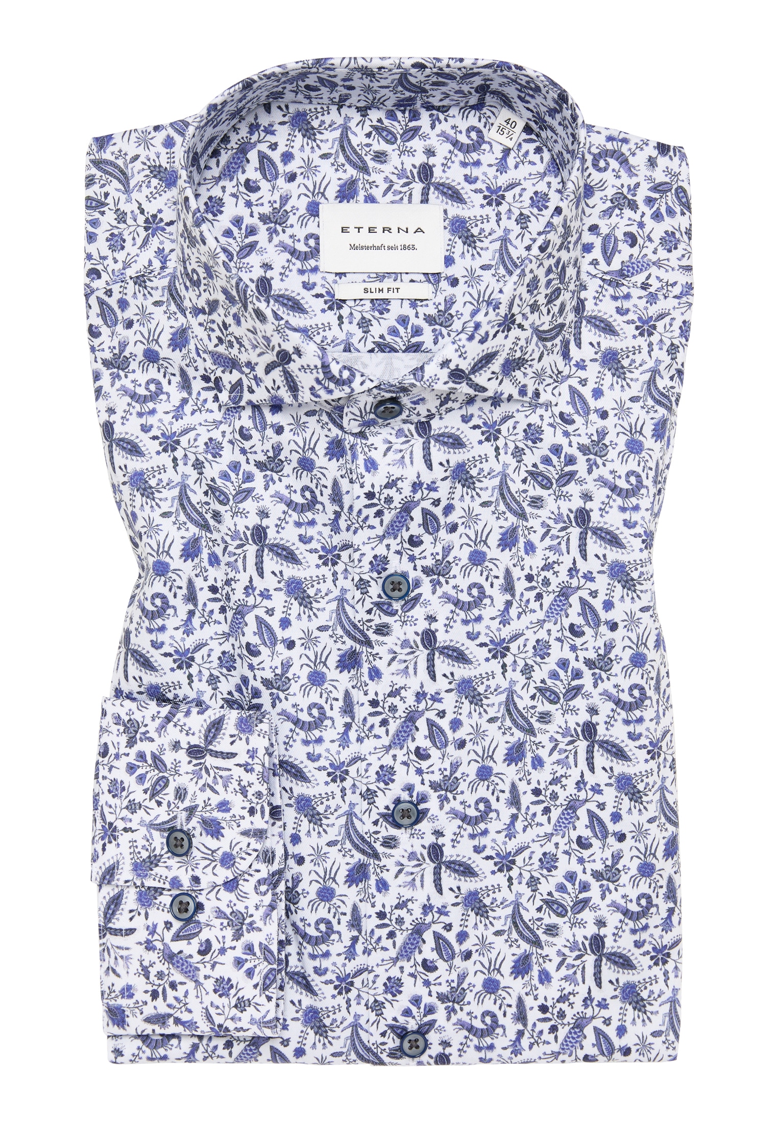 Eterna Langarmhemd »SLIM FIT«, NON IRON (bügelfrei)