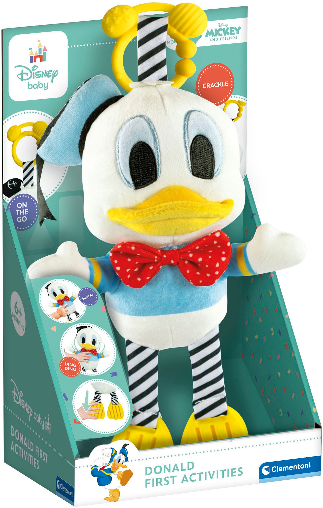 Clementoni® Plüschfigur »Donald Duck, Erste Aktivitäten«, Made in Europe