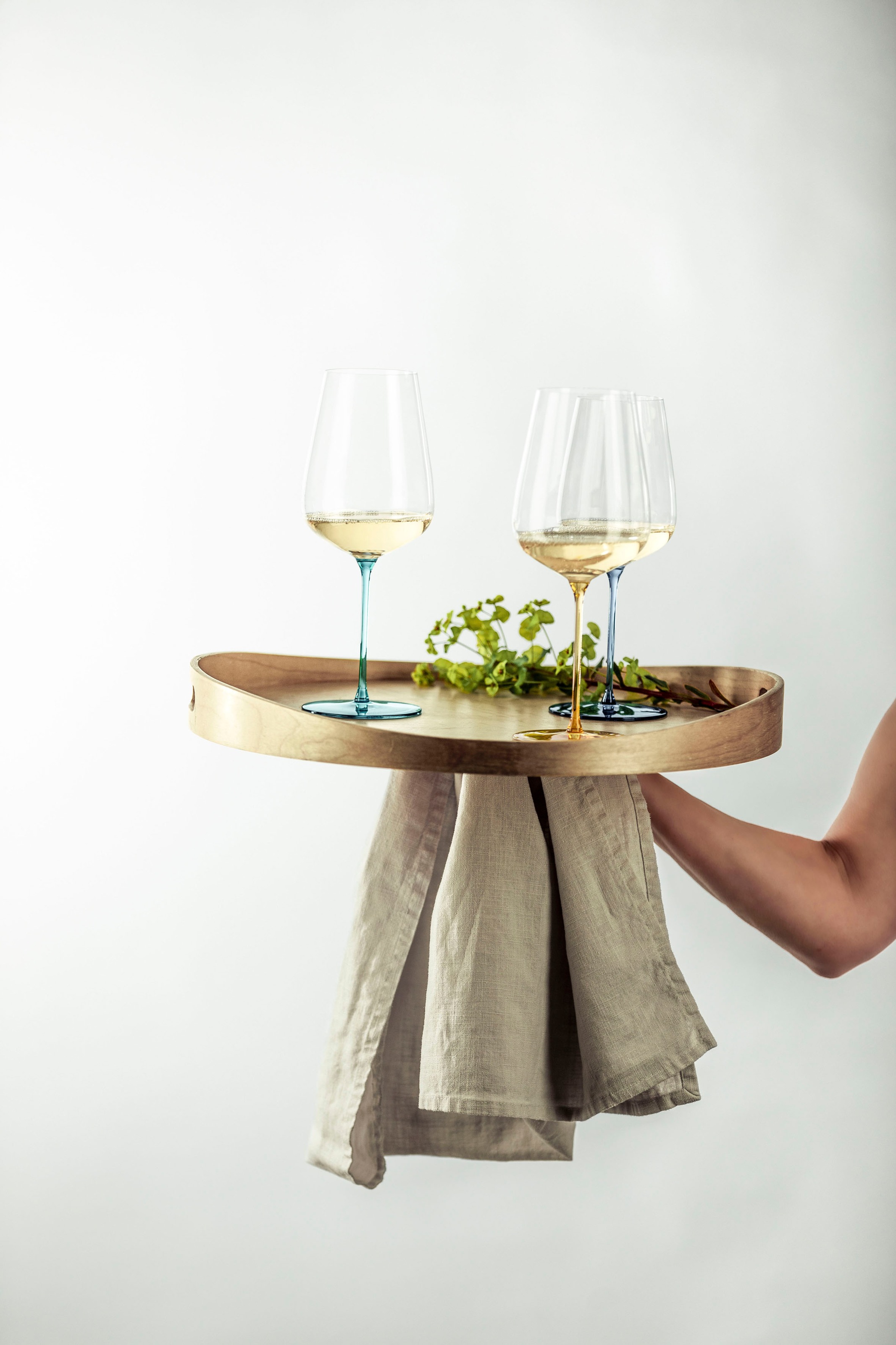 Eisch Germany Weinglas »INSPIRE SENSISPLUS, Made in Germany«, (Set, 2 tlg., 2 Gläser im Geschenkkarton), die Veredelung der Stiele erfolgt in Handarbeit, 2-teilig
