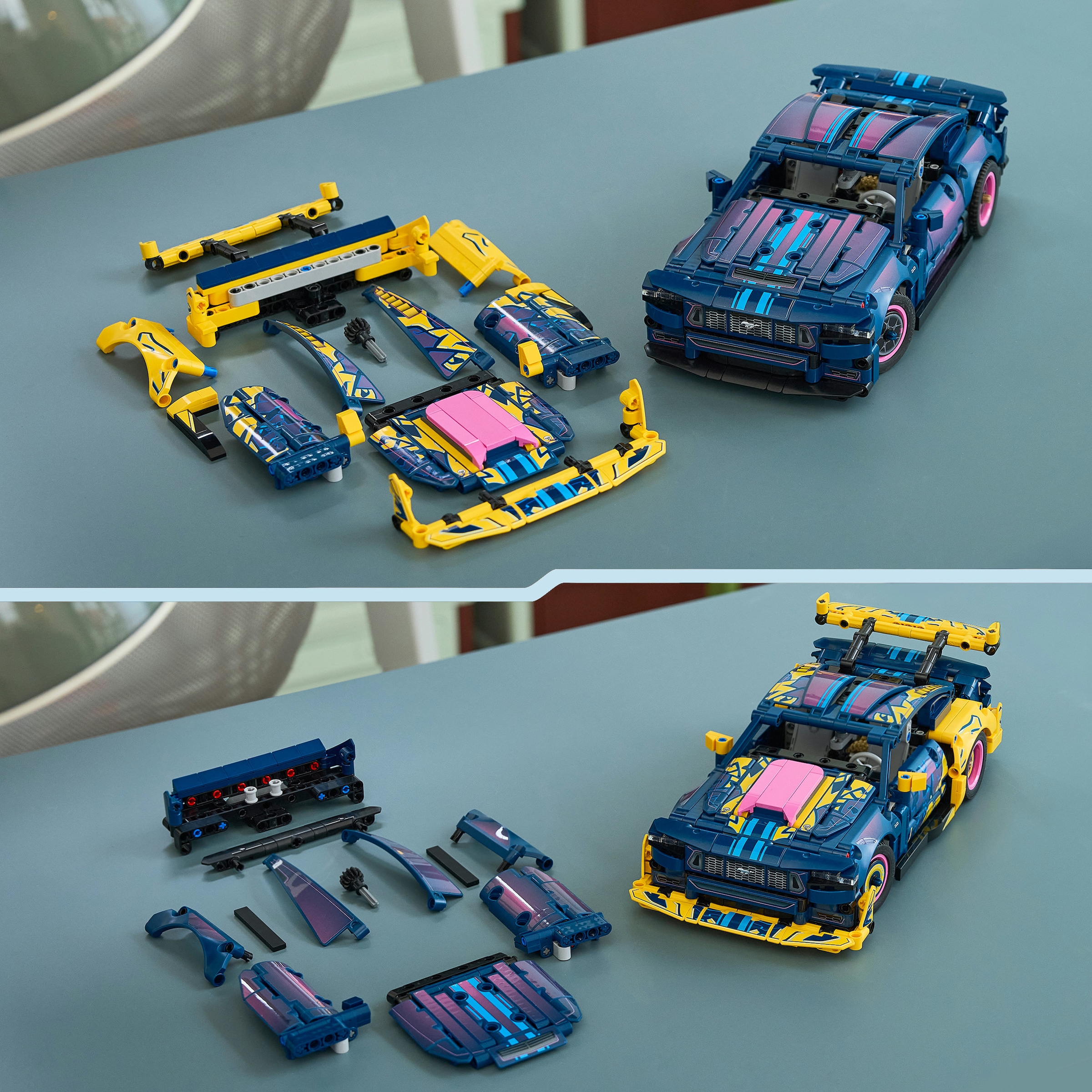 LEGO® Konstruktionsspielsteine »Ford Mustang GT Auto aus der Tuning-Werkstatt (42236), LEGO Technic« Made in Europe