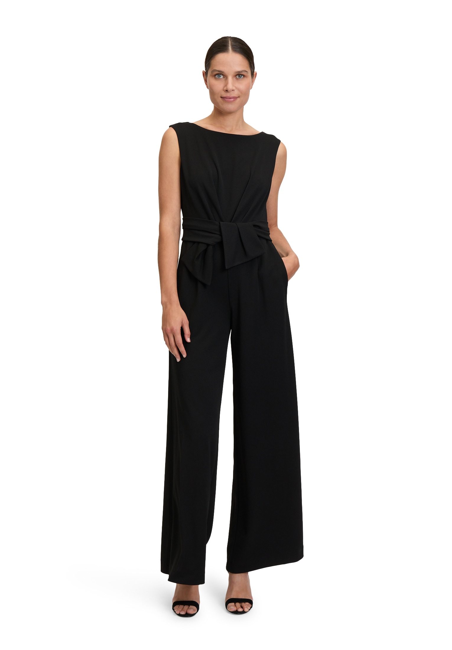 Vera Mont Overall "Damen Jumpsuit mit weitem Bein" 1 tlg. Bunddetail günstig online kaufen