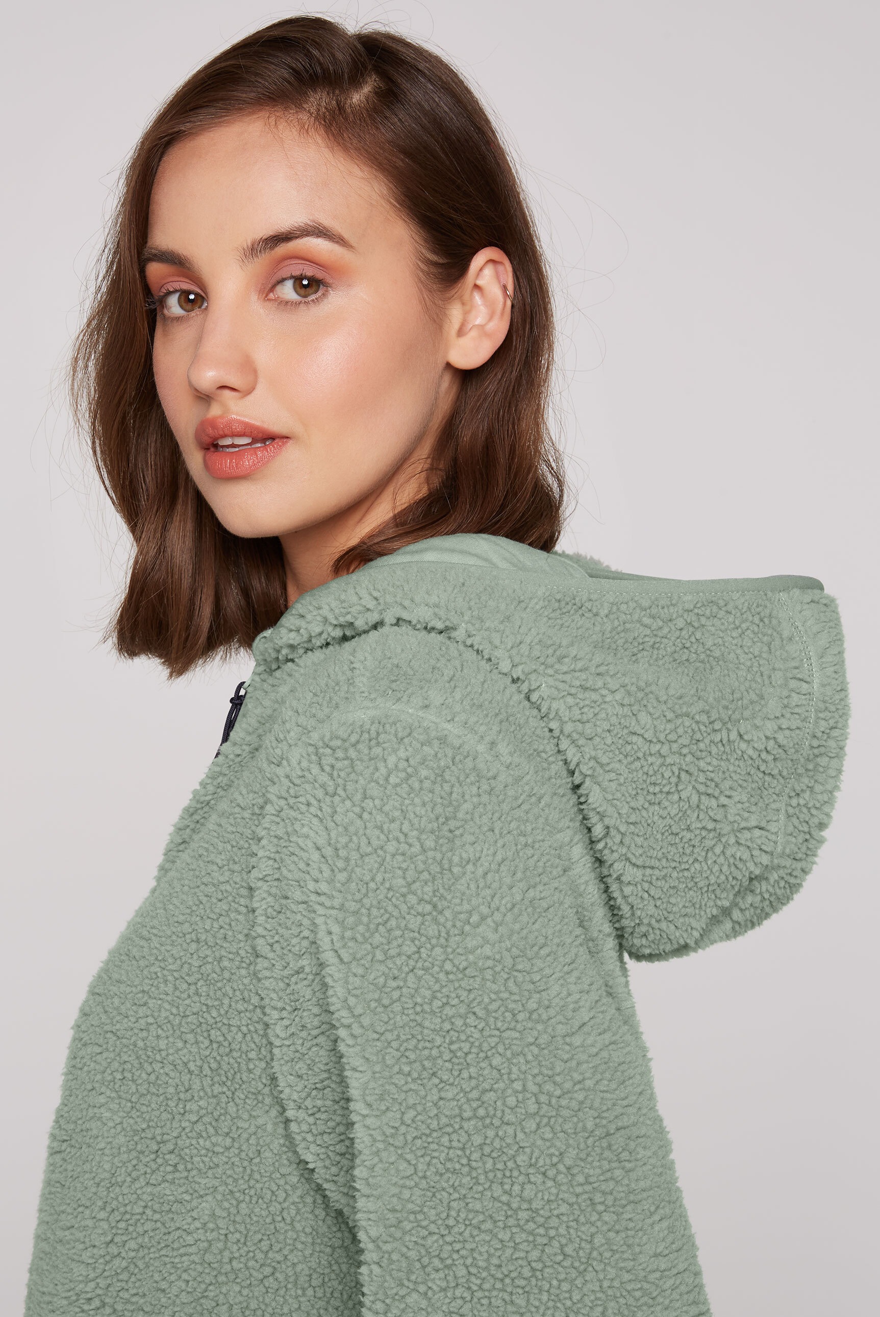 SOCCX Sweatjacke, mit elastischen Saumabschlüssen