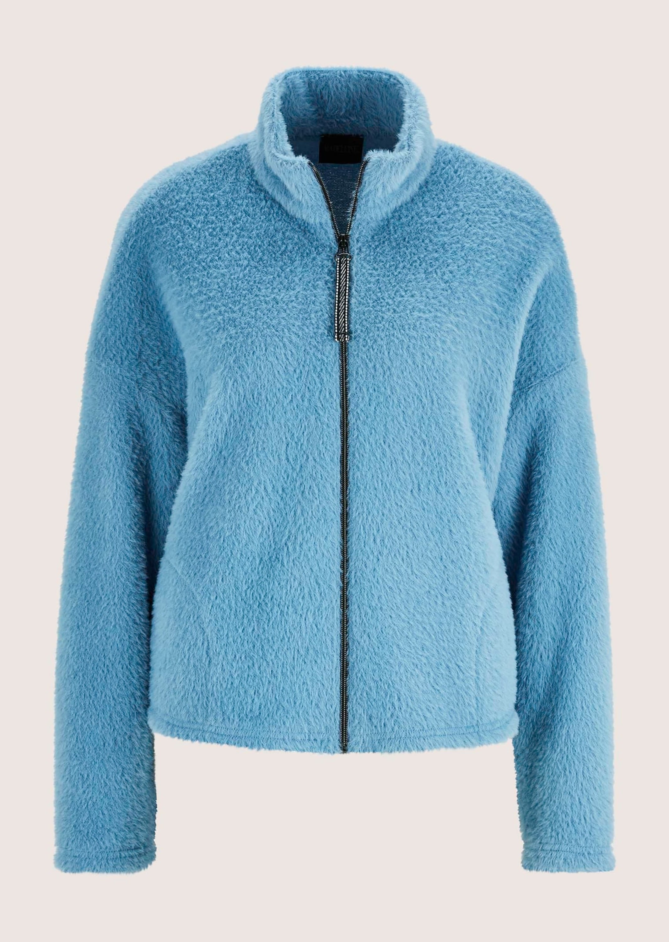 MADELEINE "Jacke Trendige Kurzjacke mit Stehkragen" Kunstjelljacke, kuschelige Ware