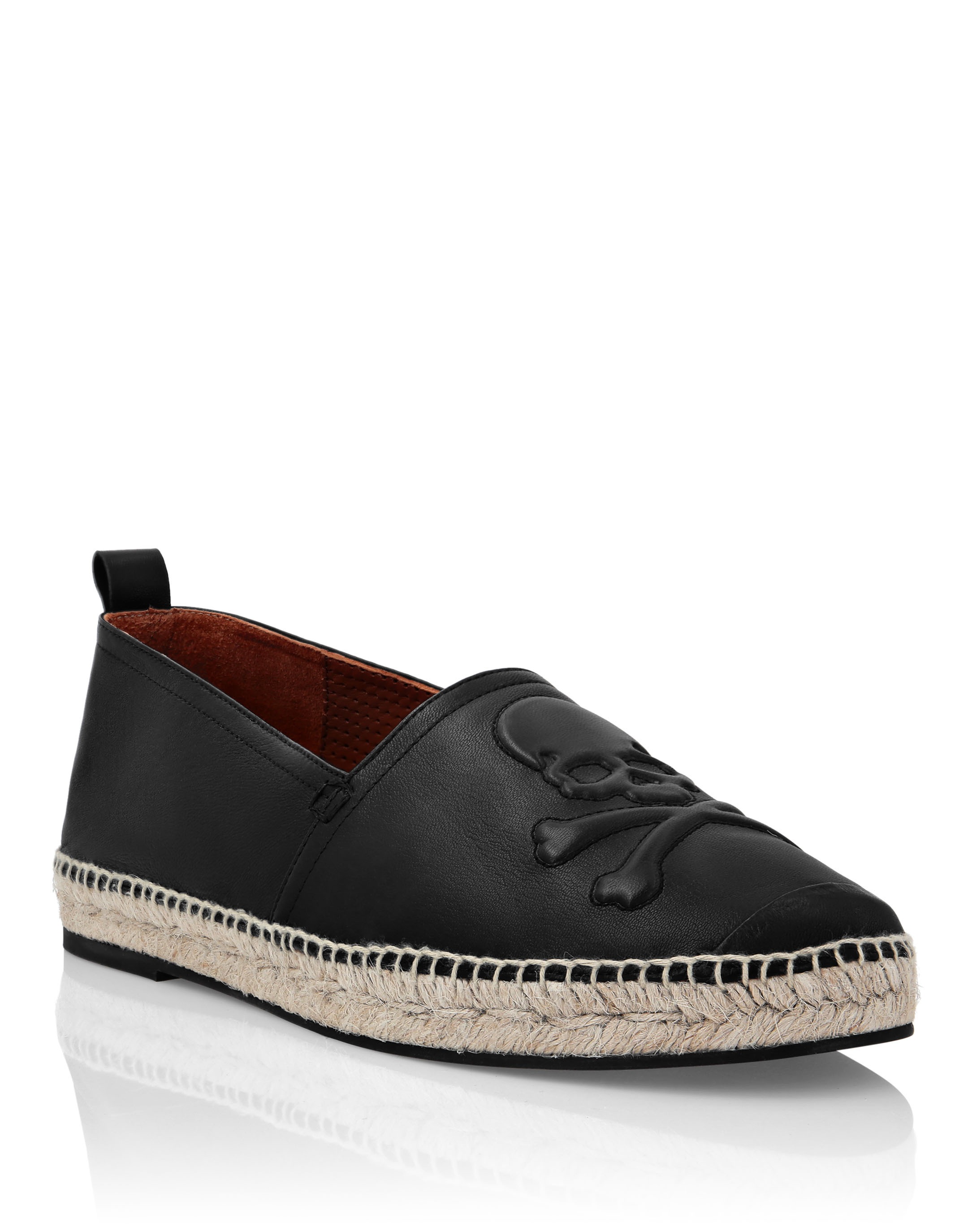 PHILIPP PLEIN Herren Espadrille "Skull", Gr. 4102, schwarz, Schuhe