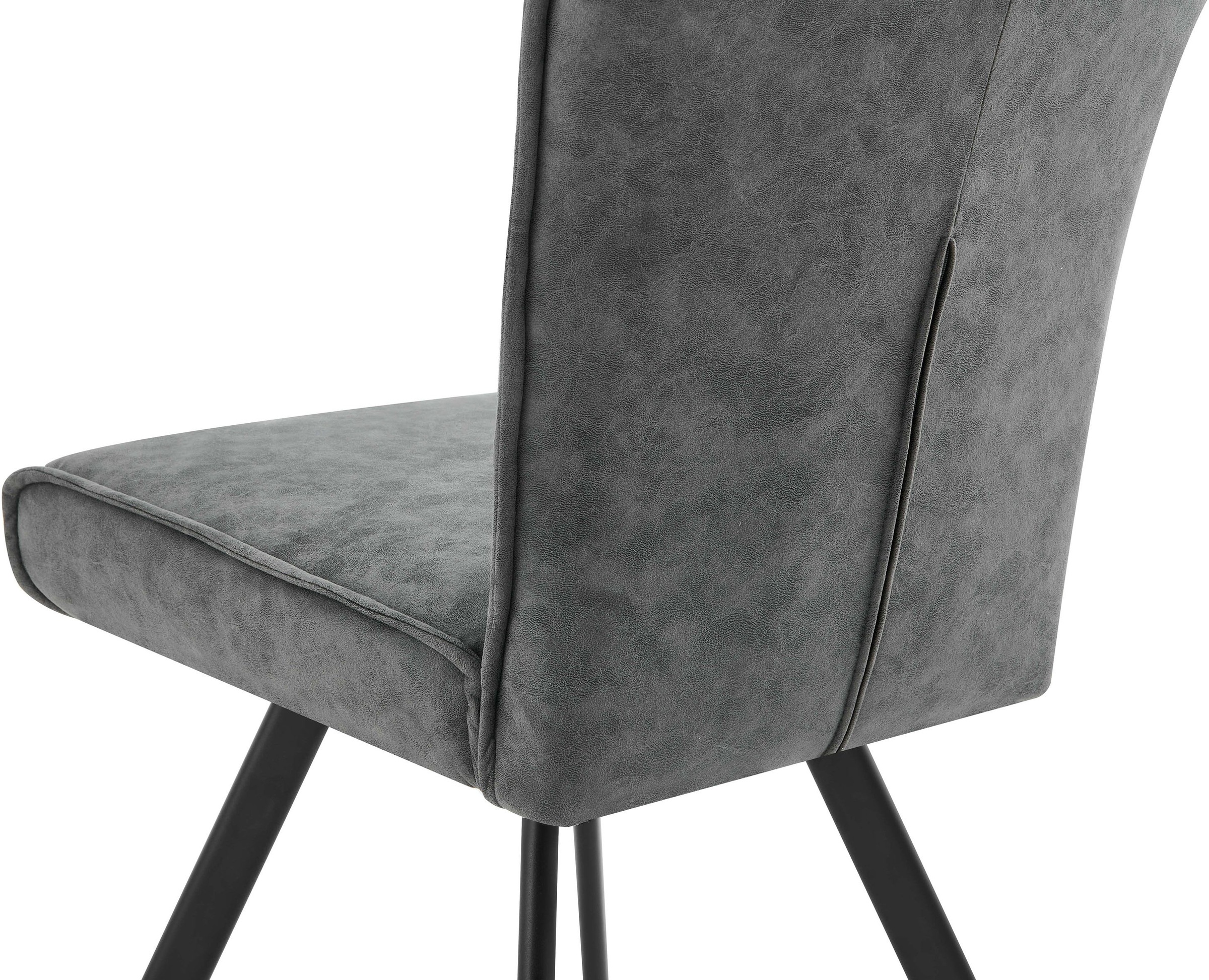 byLIVING Esszimmerstuhl »ROBBIE« (Set) 2 Stk.Microfaser, 360° drehbar, Taschenfederkern,Steppung Rücken, Keder