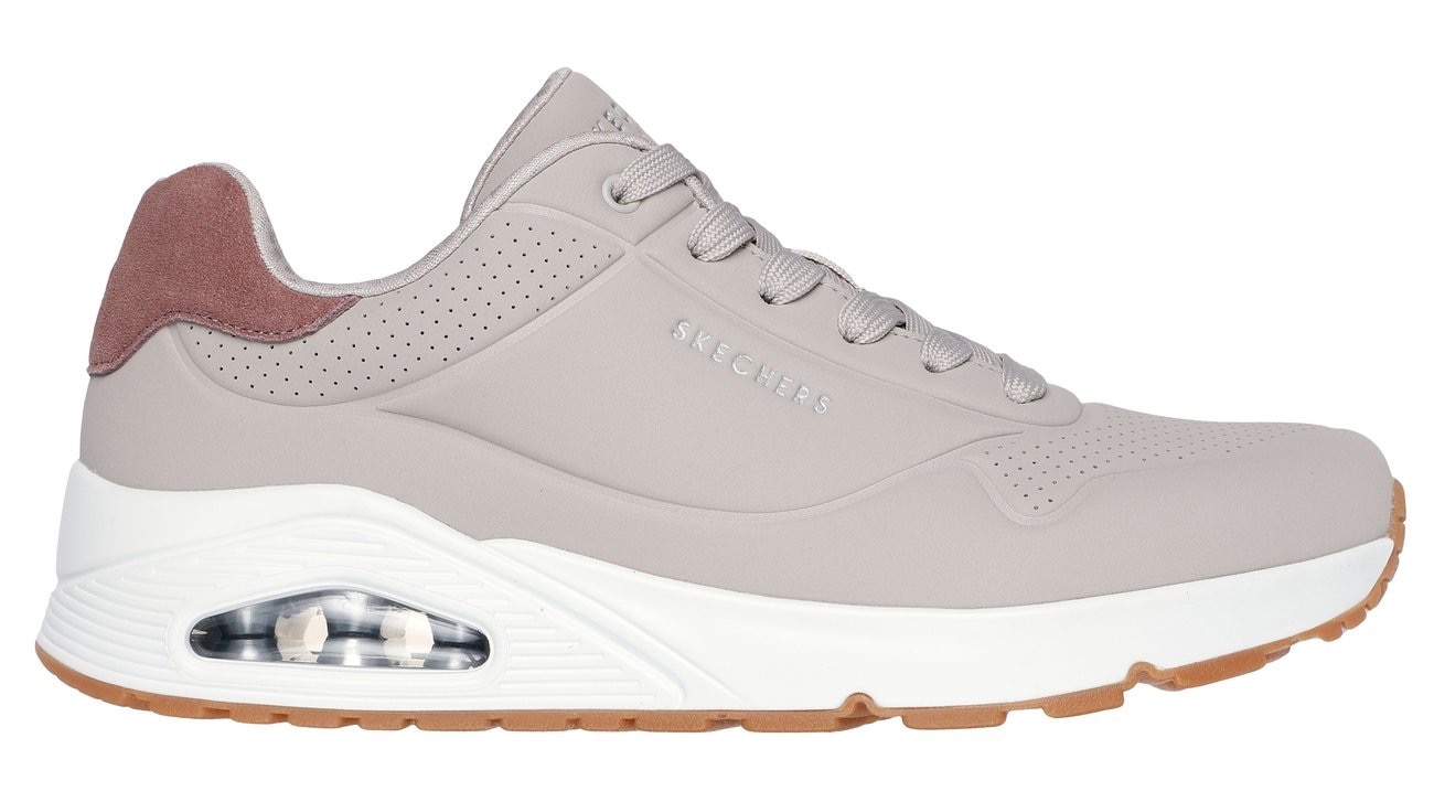 Skechers Sneaker »UNO-SUITED ON AIR«, Freizeitschuh, Halbschuh, Schnürschuh mit modischer Keilsohle