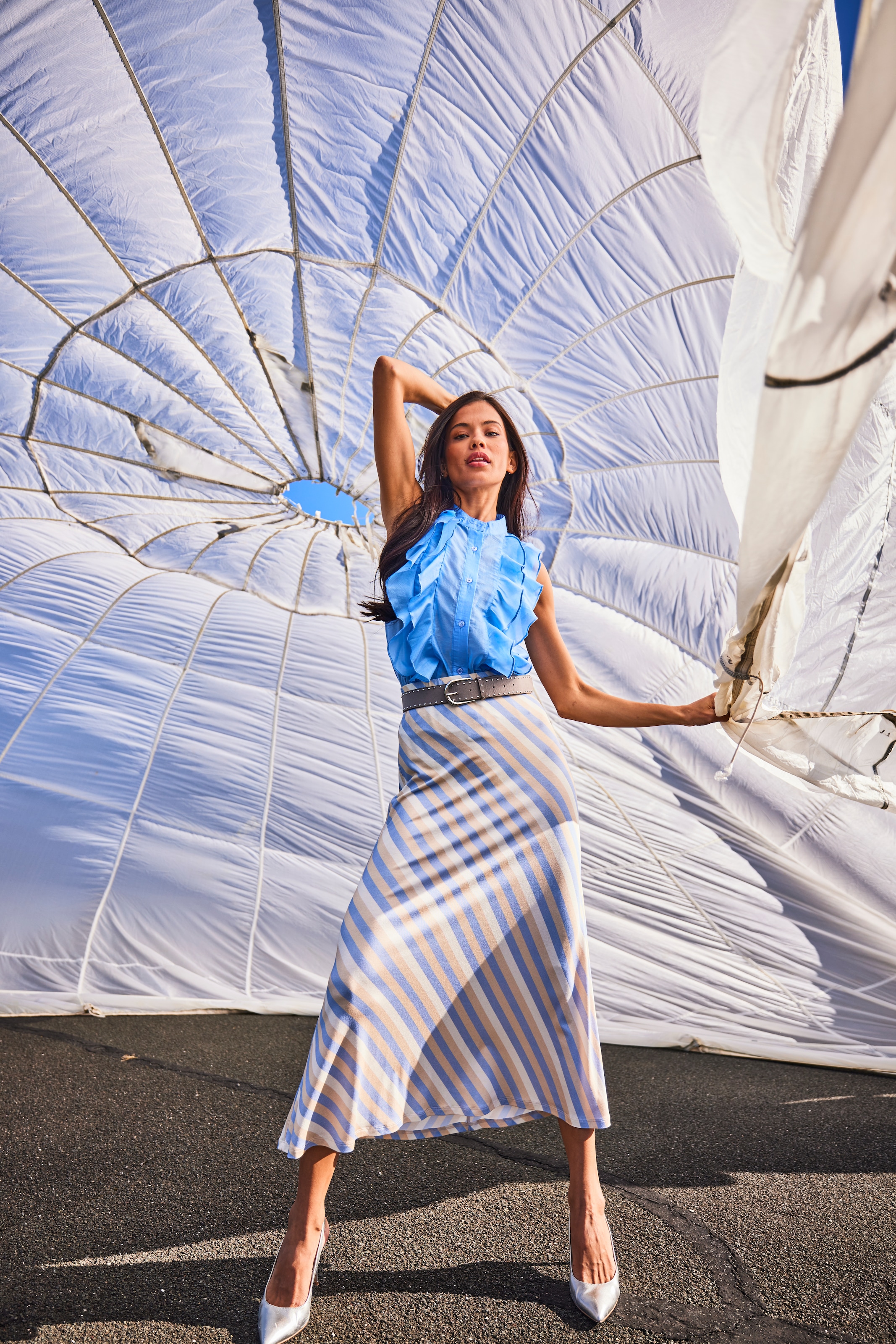 Aniston SELECTED Maxirock mit innenliegenden, elastischen Gummiband - NEUE KOLLEKTION