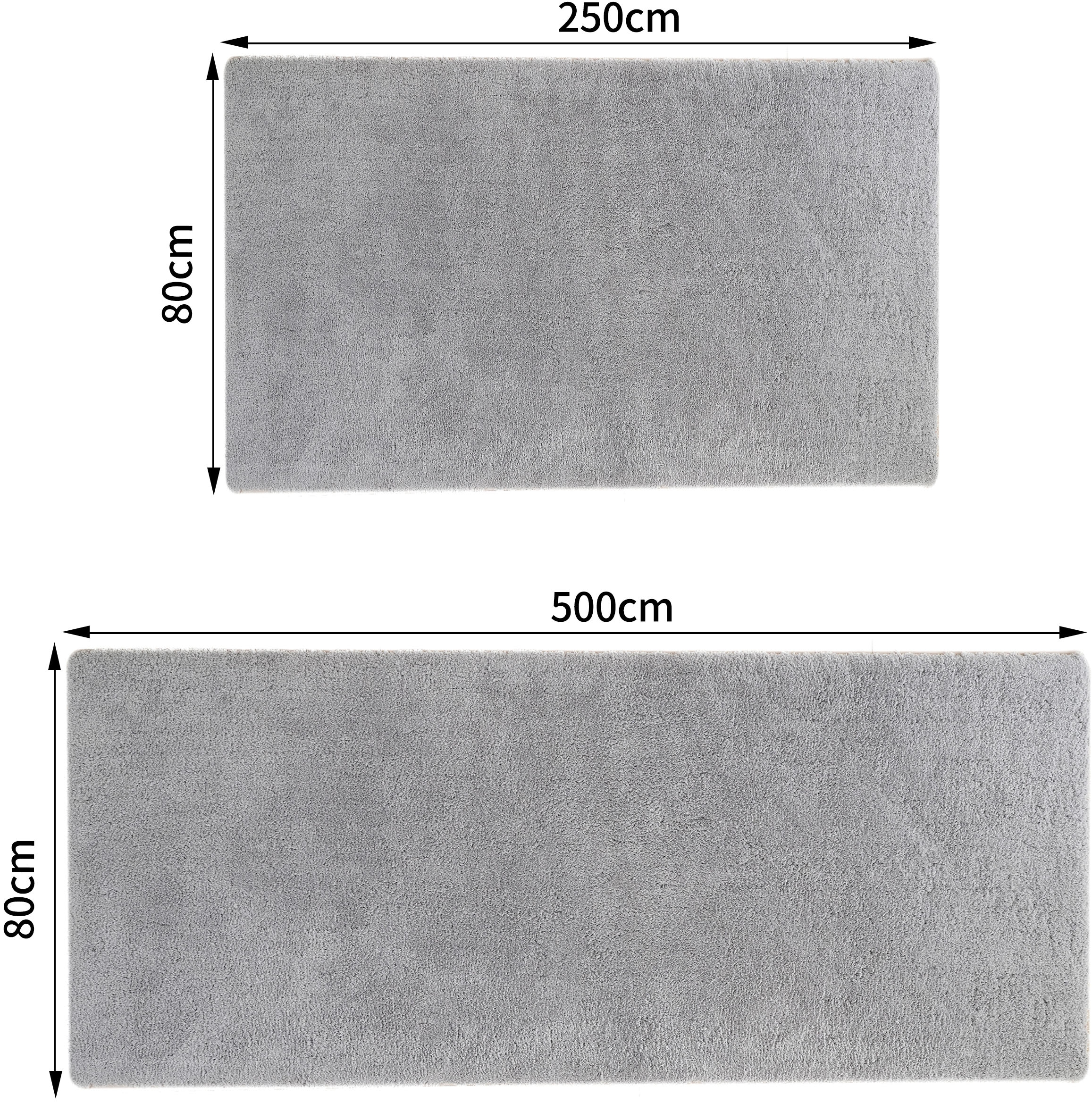 my home Hochflor-Läufer »Microfaser Teppich Magong, besonders weich, sehr feiner Flor«, rechteckig, 25 mm Höhe, uni Teppiche, Wohnzimmer, Schlafzimmer, Kinderzimmer, Flur, Brücke
