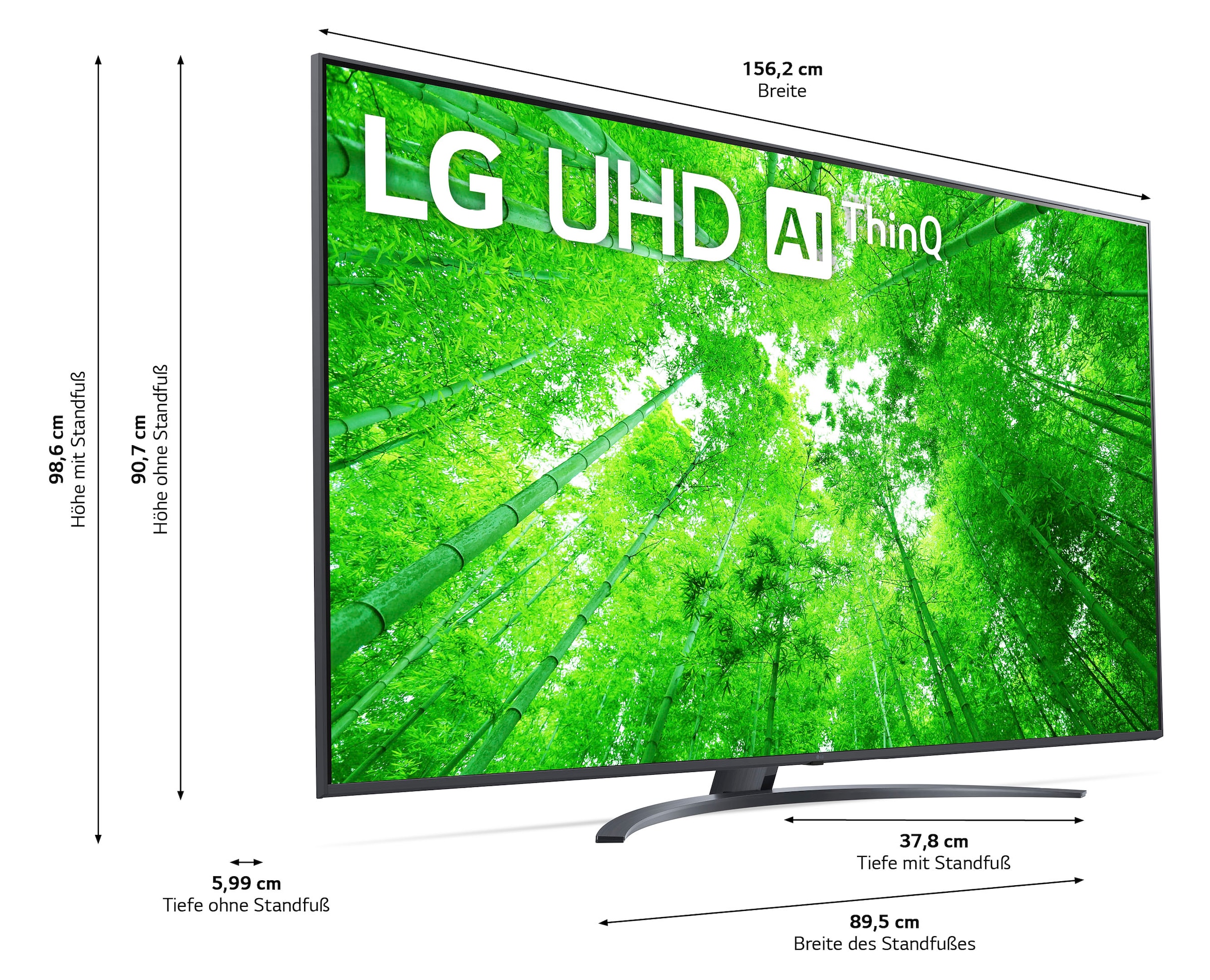 LG LCD-LED Smart-TV cm/70 | 4K »70UQ81009LB«, Fernseher Zoll, HD, Ultra 177 BAUR