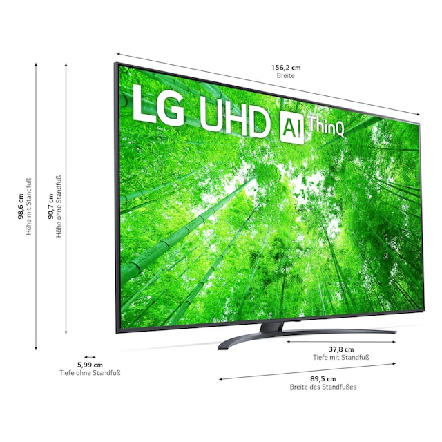 LG LCD-LED Fernseher »70UQ81009LB«, 177 cm/70 Zoll, 4K Ultra HD, Smart-TV |  BAUR