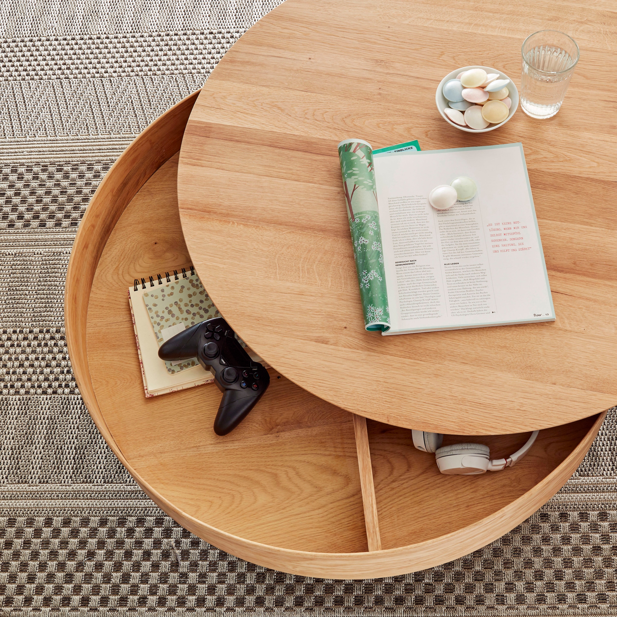 furniture bestellen »Suva«, drehbar BAUR Tischplatte | mit MCA Innenfach Couchtisch