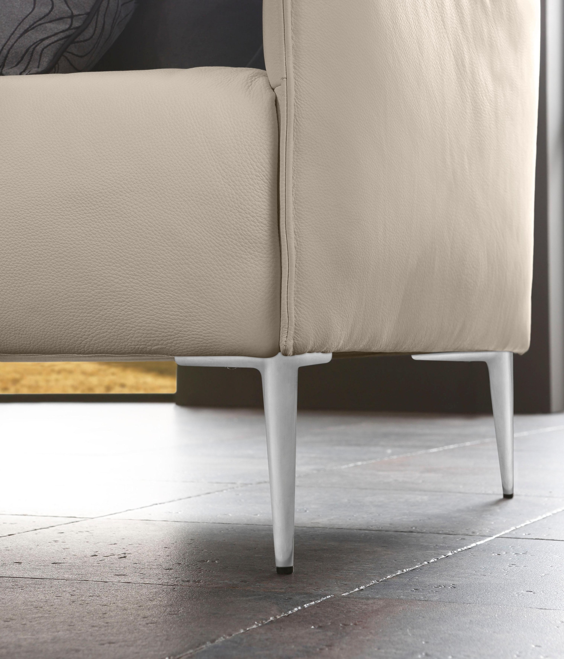 W.SCHILLIG 3-Sitzer »sally« mit Metallfüßen in Chrom glänzend, Breite 224 cm