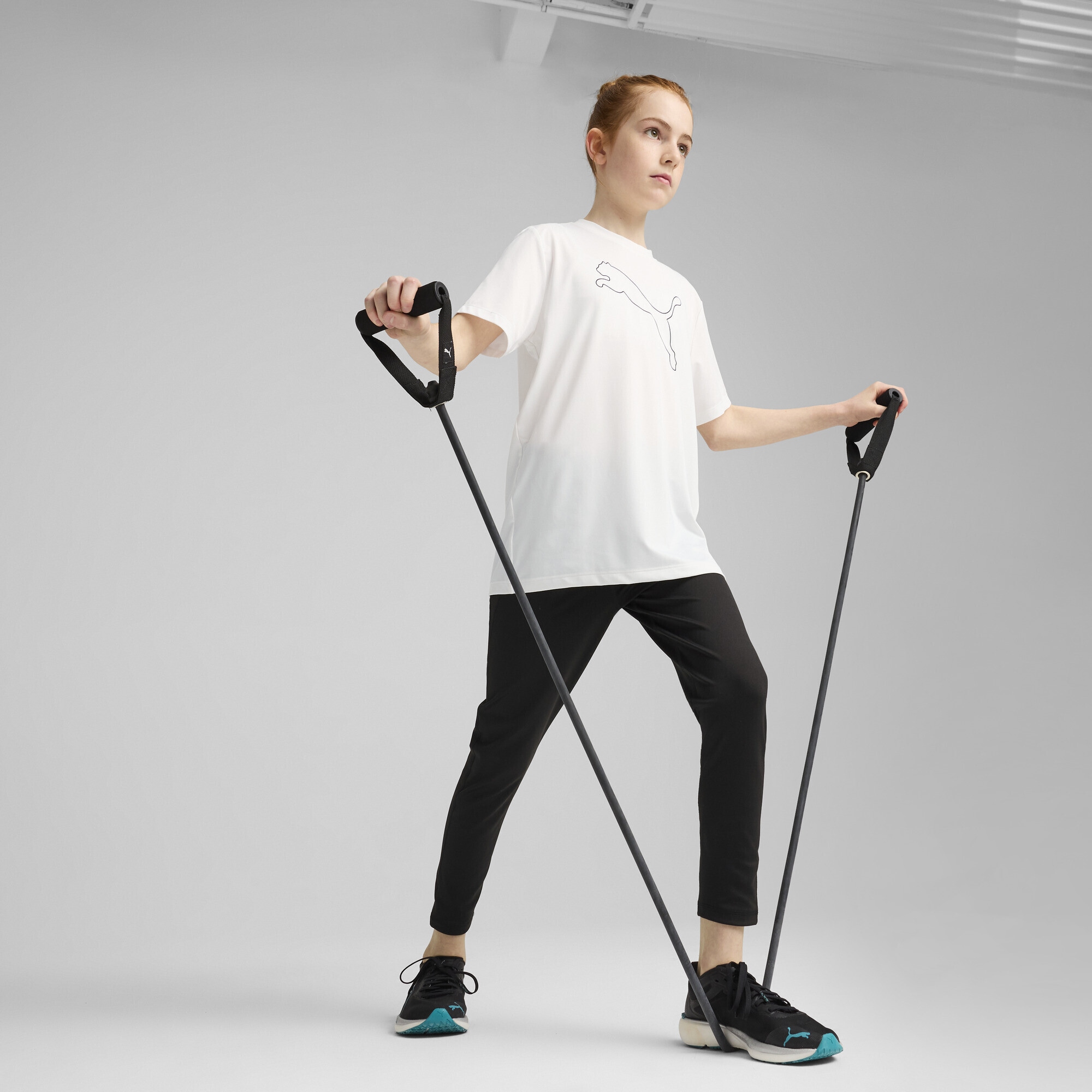 PUMA Leggings »Train All Day ESS Hochgeschnittene 7/8-Leggings Mädchen«
