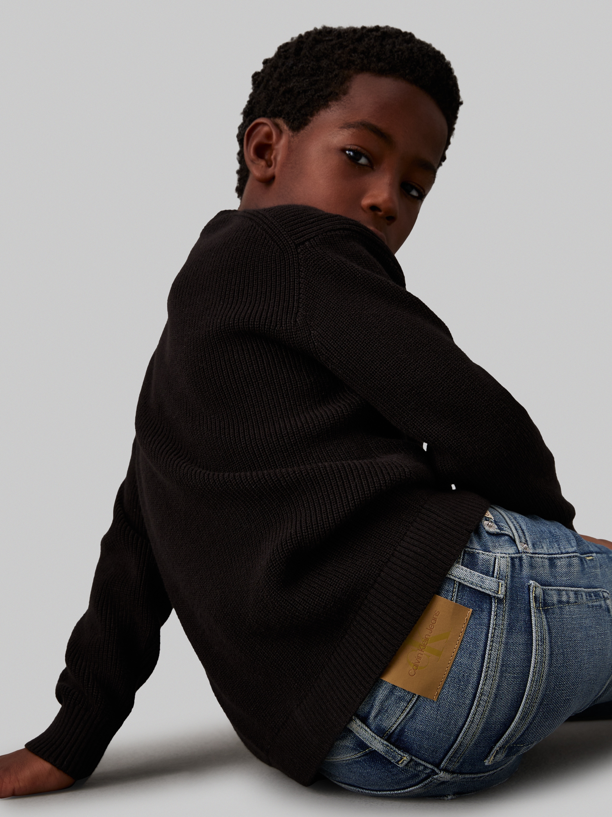 Calvin Klein Jeans Slim-fit-Jeans »SLIM NEW MID BLUE PWS«, für Kinder bis 16 Jahre, in cooler Waschung
