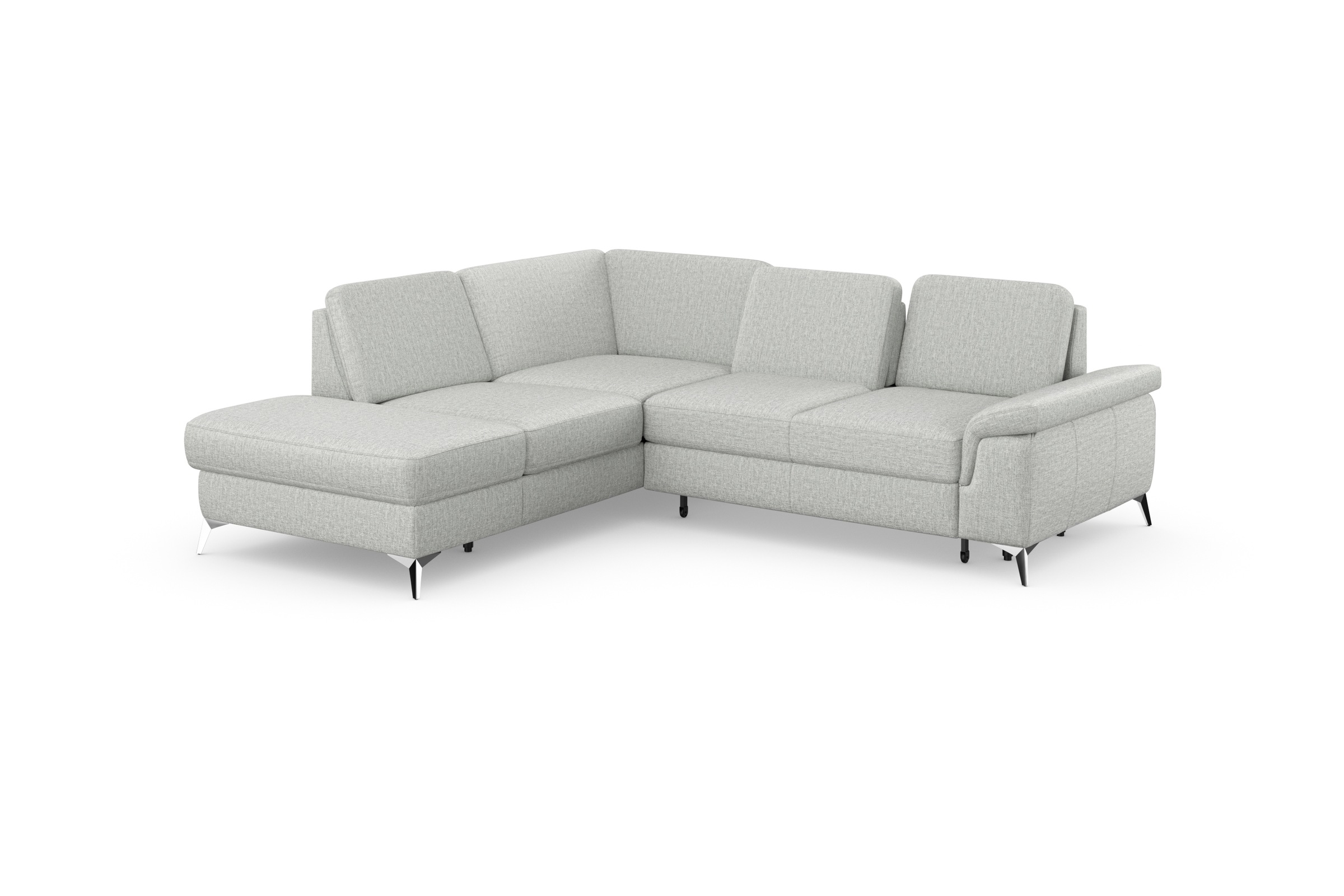 sit&more Ecksofa »Padua L-Form«, inklusive Sitztiefenverstellung, Armteilfunktion und Federkern