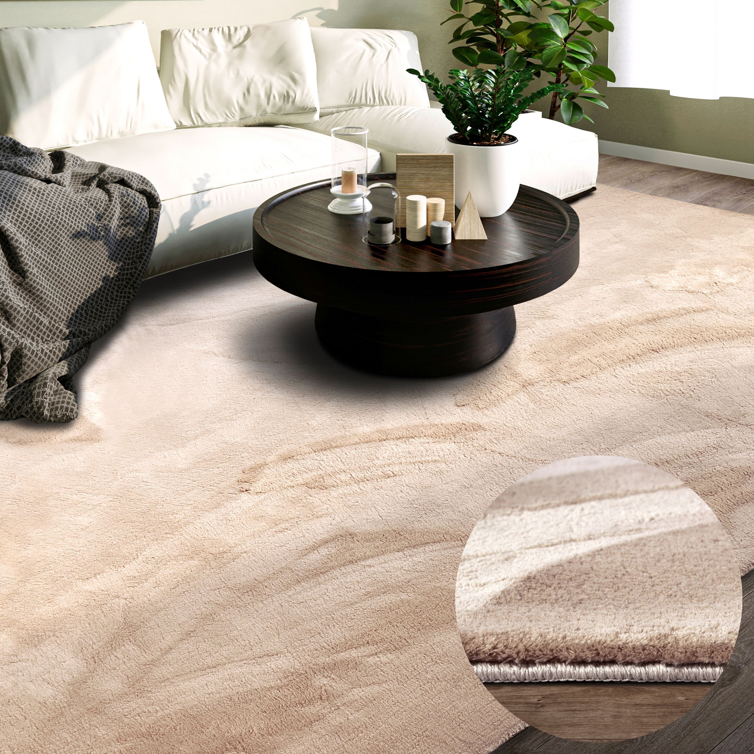 Villeroy & Boch Teppich "Leon" rechteckig 15 mm Höhe Langflor, Shaggy, uni, günstig online kaufen