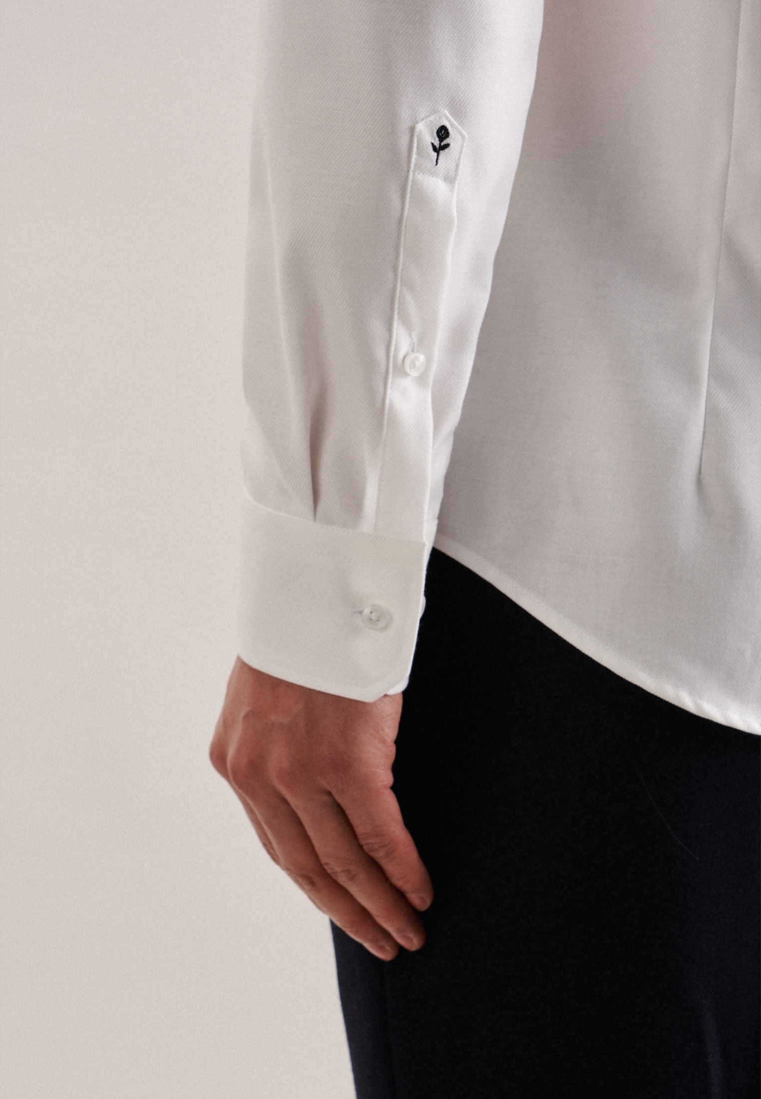 seidensticker Businesshemd »Schwarze Rose«, Slim Kentkragen Uni