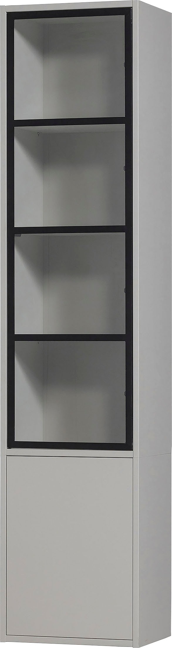 WOOOD Vitrine »Basic«, mit zwei Türen, H 230 cm x B 52,5 cm