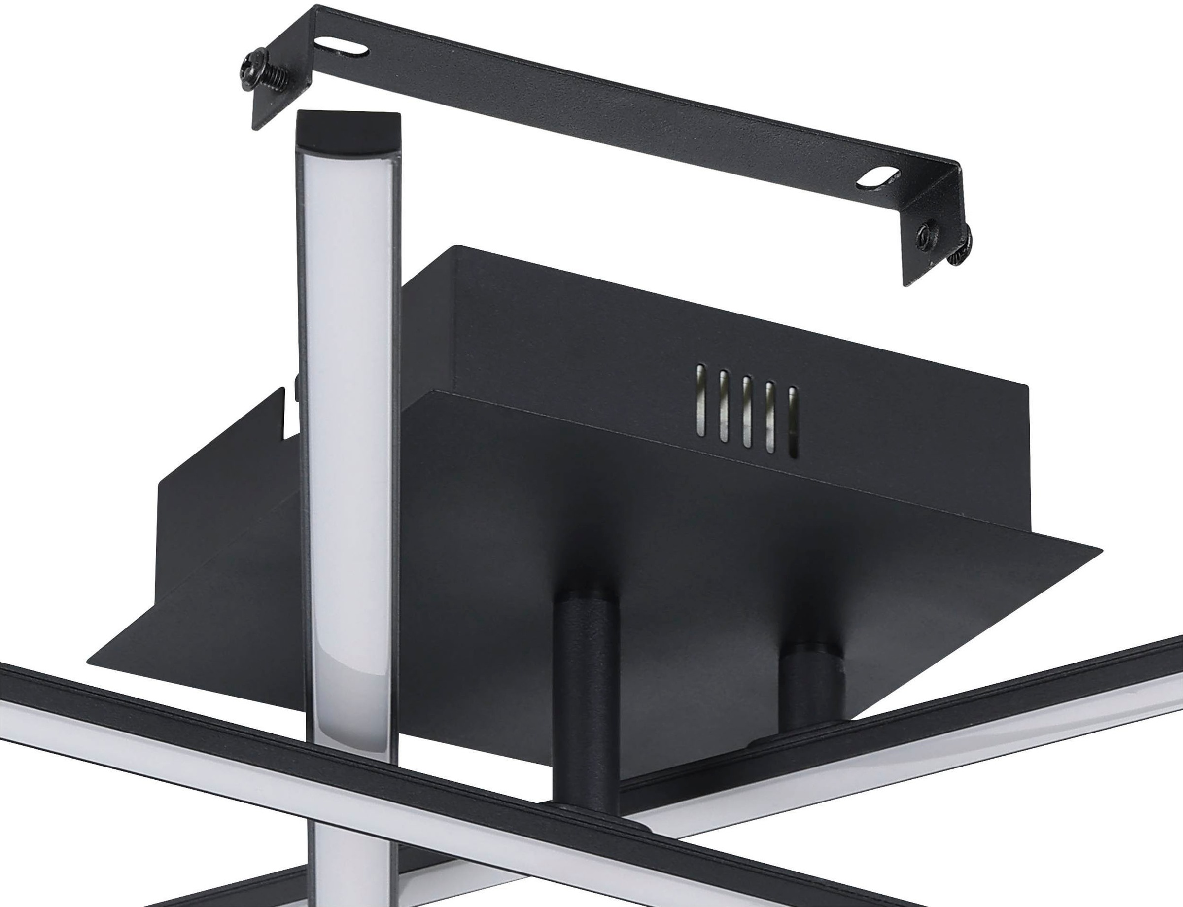 EGLO Deckenleuchte »Lasana 3 Deckenlampe, Wohnzimmerlampe, Stahl und Kunststoff, Lampe« LED-Modul 1 Stk. Warmweiß