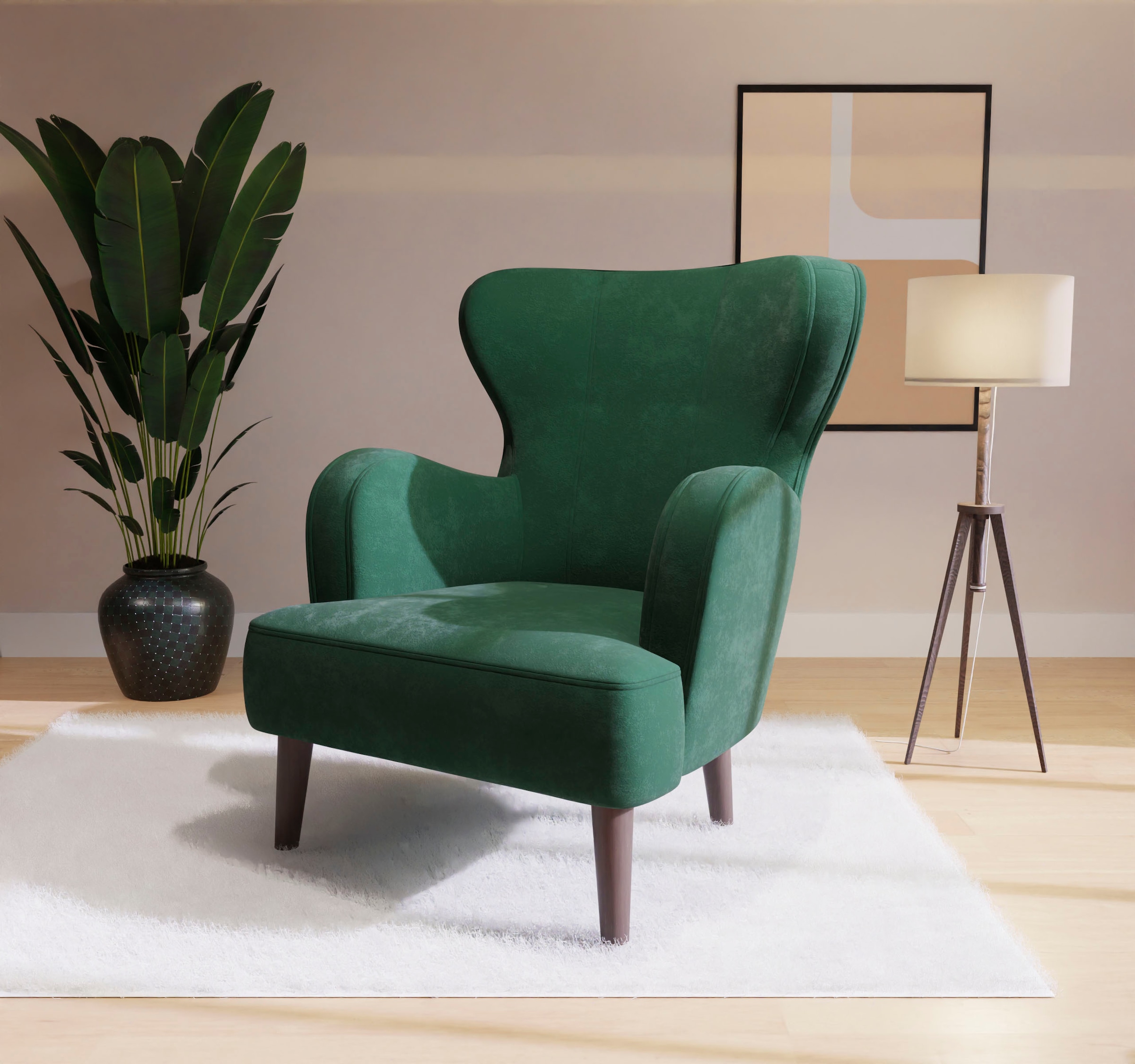 Home affaire Sessel "SICILIA" moderner Ohrensessel