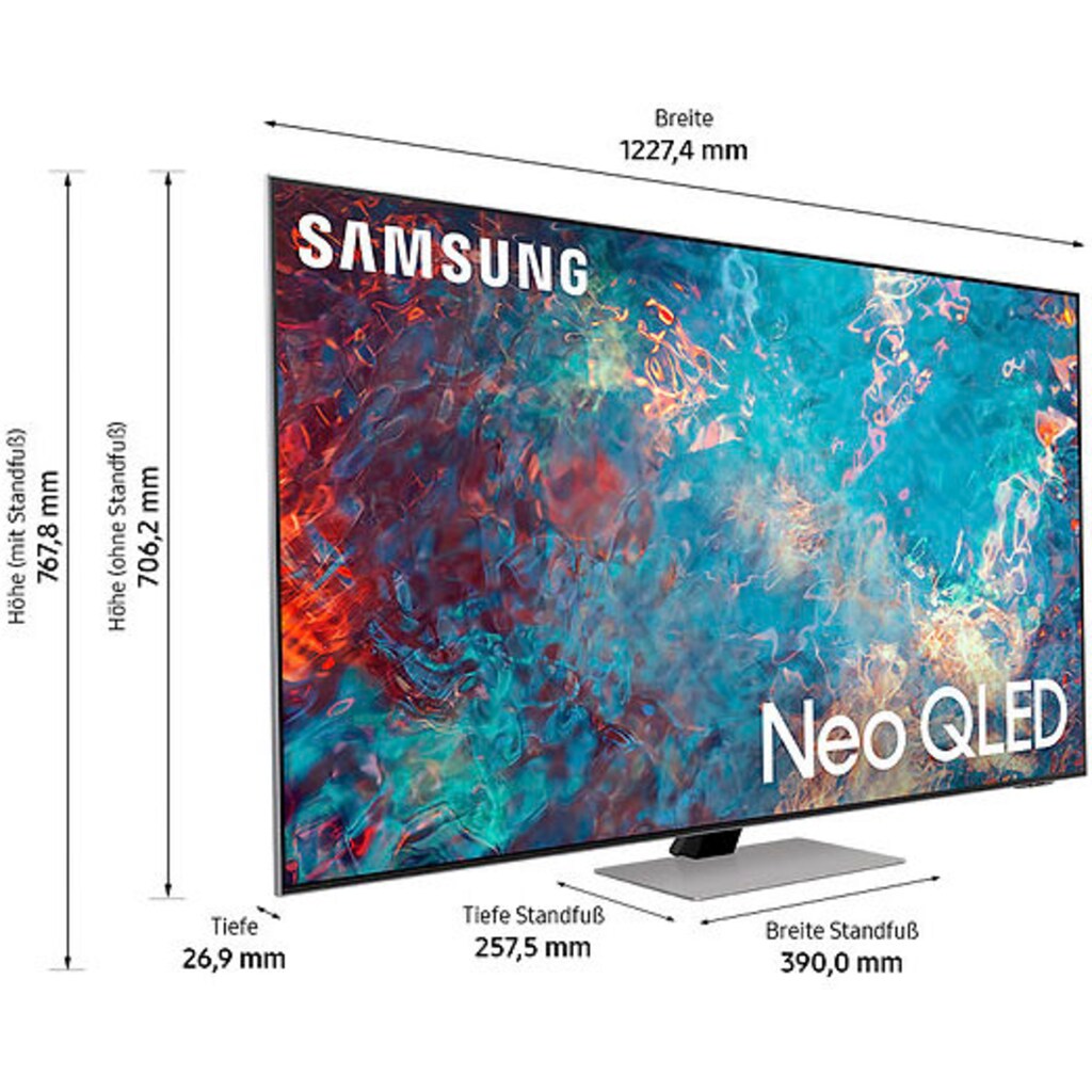 Samsung QLED-Fernseher »GQ55QN85AAT«, 138 cm/55 Zoll, 4K Ultra HD, Smart-TV, Quantum HDR 1500,Neo Quantum Prozessor 4K,Quantum Matrix Technologie