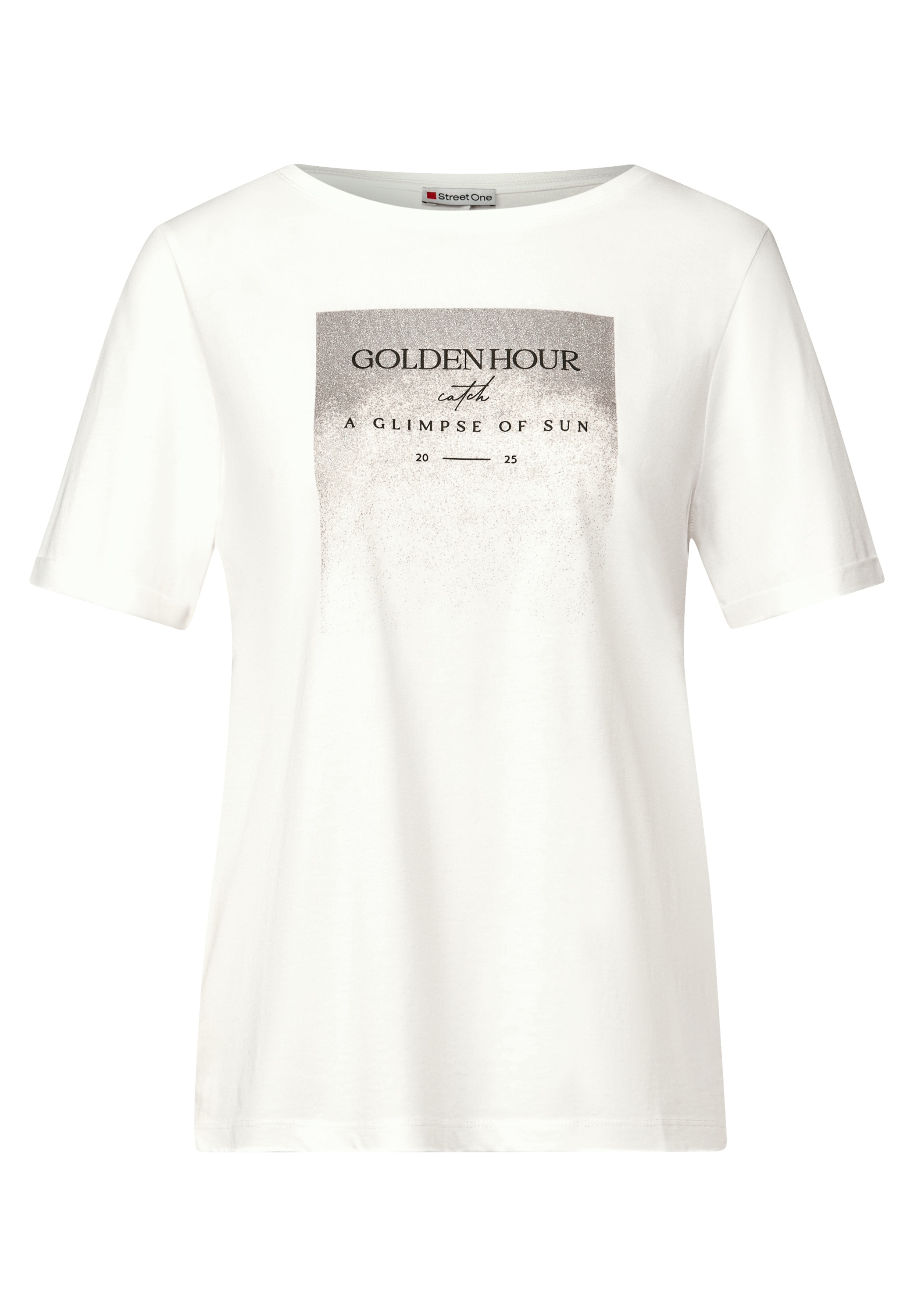 STREET ONE T-Shirt, mit U-Boot-Ausschnitt