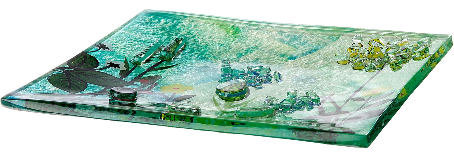 GILDE Schale »Deko-Schale Wild Flowers« 1 aus Glas