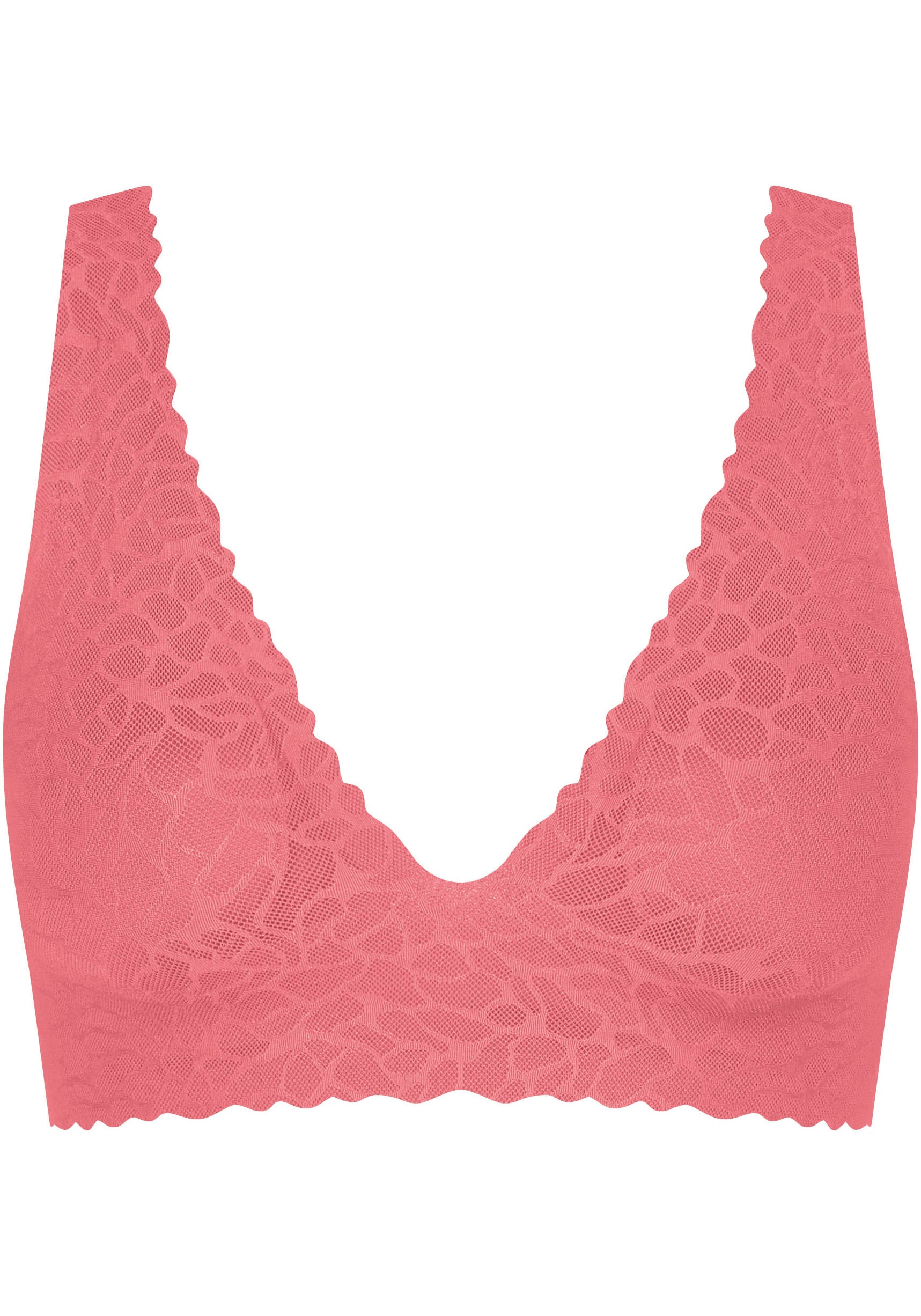 sloggi Bralette "Zero Feel Lace 2.0 Top", leicht gepolsterte Cups, abgerund günstig online kaufen