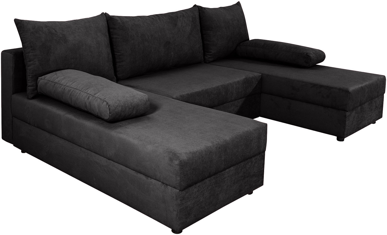COLLECTION AB Wohnlandschaft »Pico U-Form«, Breite 220, ohne Armlehne mit Schlaffunktion, Bettkasten