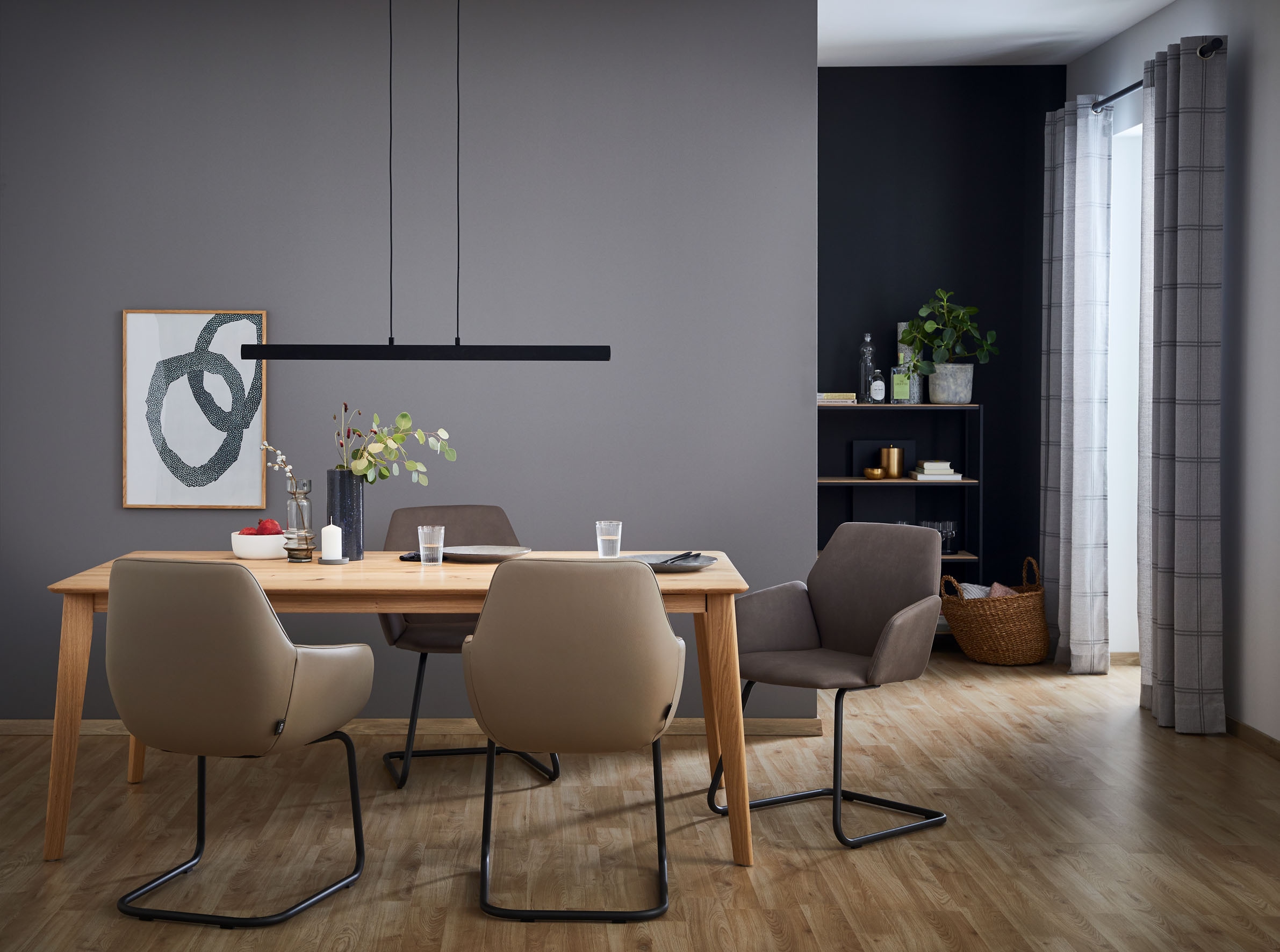 SCHÖNER WOHNEN-Kollektion Pendelleuchte »Stripe«, Leuchtmittel LED-Modul | LED fest integriert, Hängeleuchte, Hängelampe, dimmbar