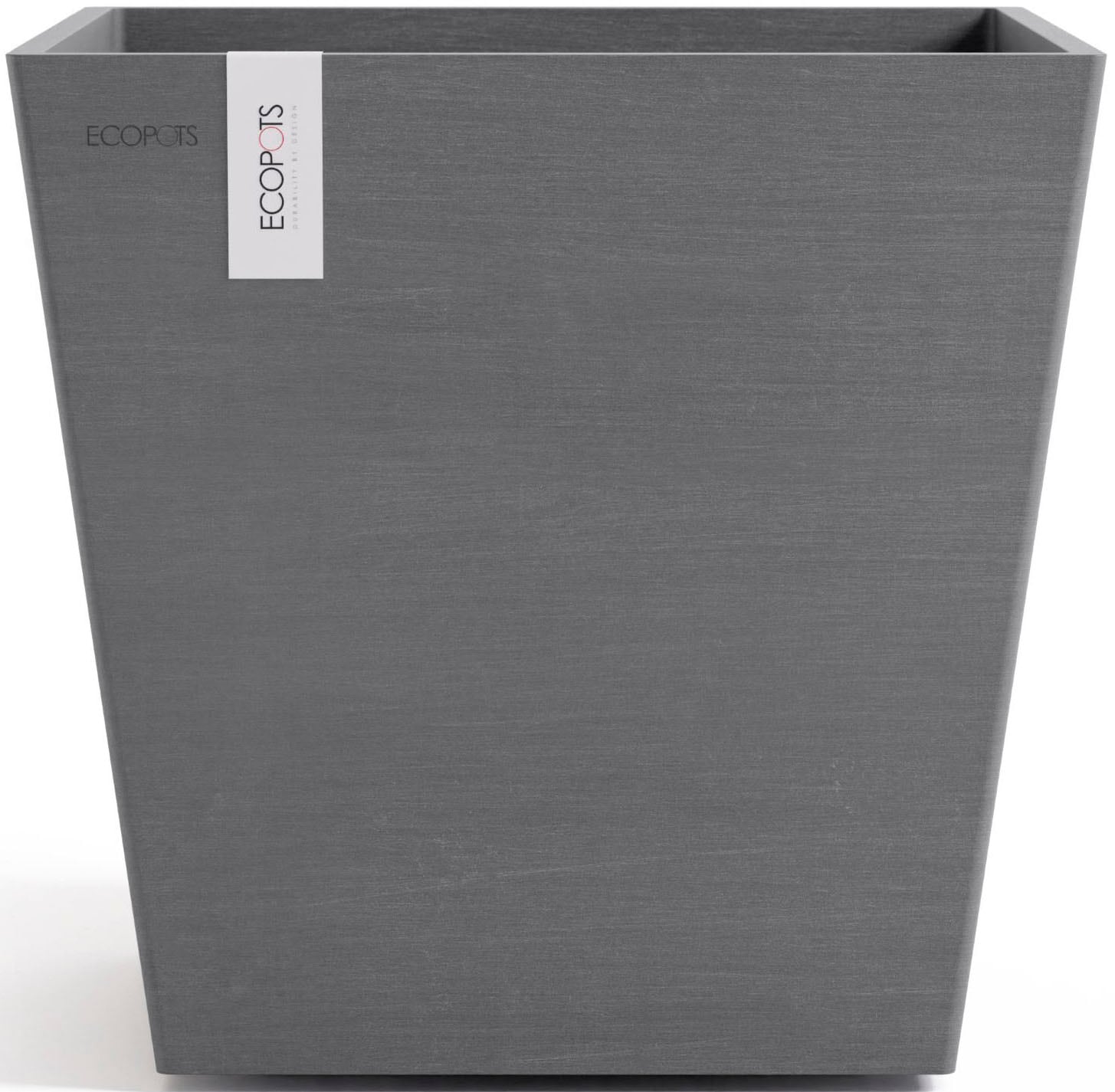 ECOPOTS Blumentopf »Rotterdam 35 + Wassersystem Grau« für innen und außen: frostsicher, bruchsicher und lichtbeständig