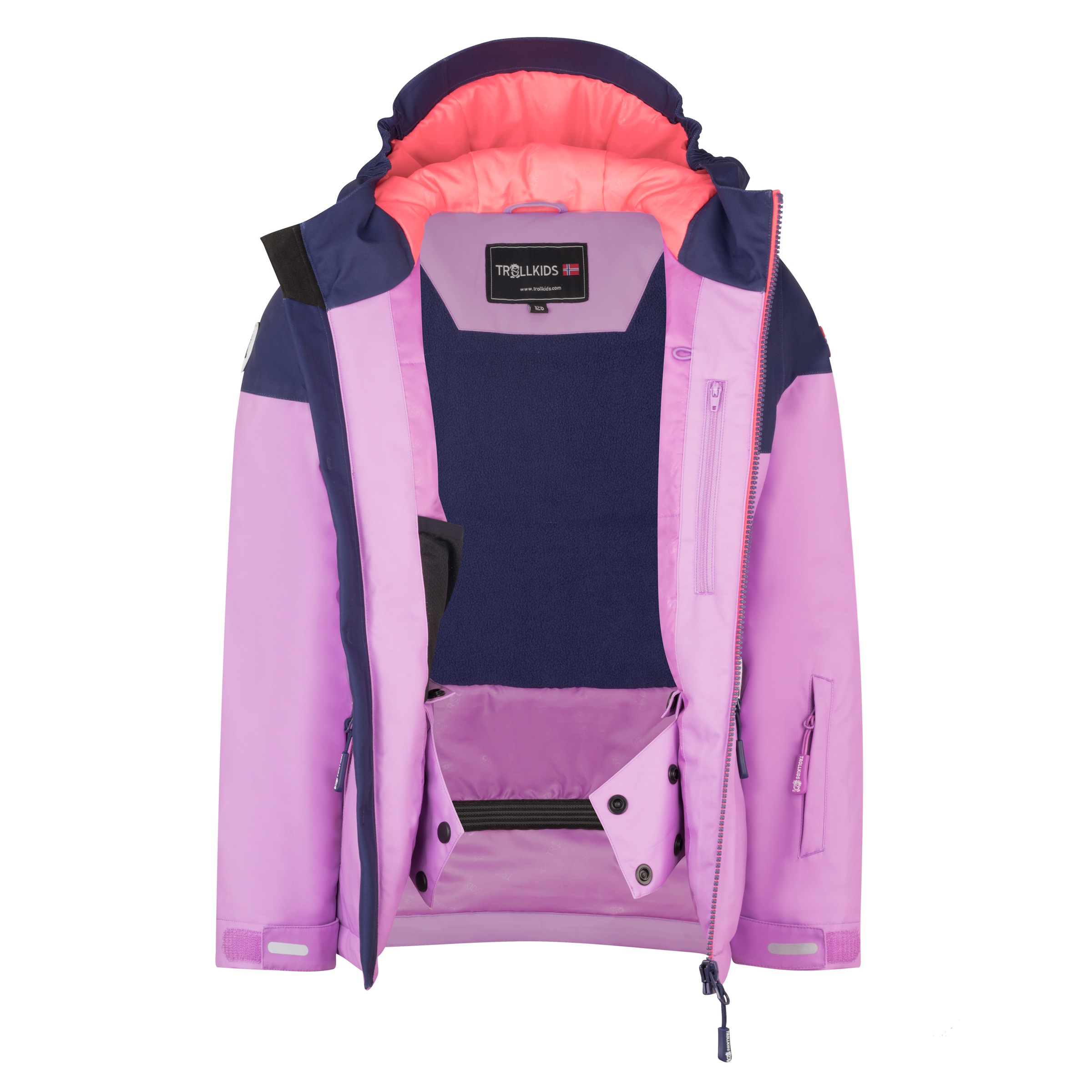 Thumbnail - TROLLKIDS Winterjacke "GIRLS HALLINGDAL JACKET" 1 Stk. tlg. mit Kapuze