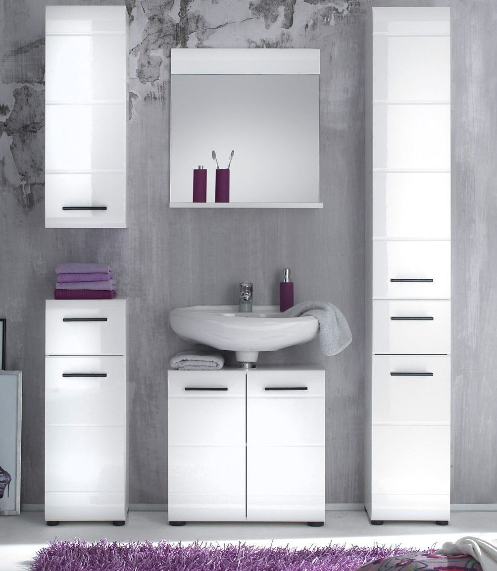 INOSIGN Hochschrank »Sovana«, Badschrank mit einer Schublade und 5 Fächern - (B/T/H) 30/31/182 cm