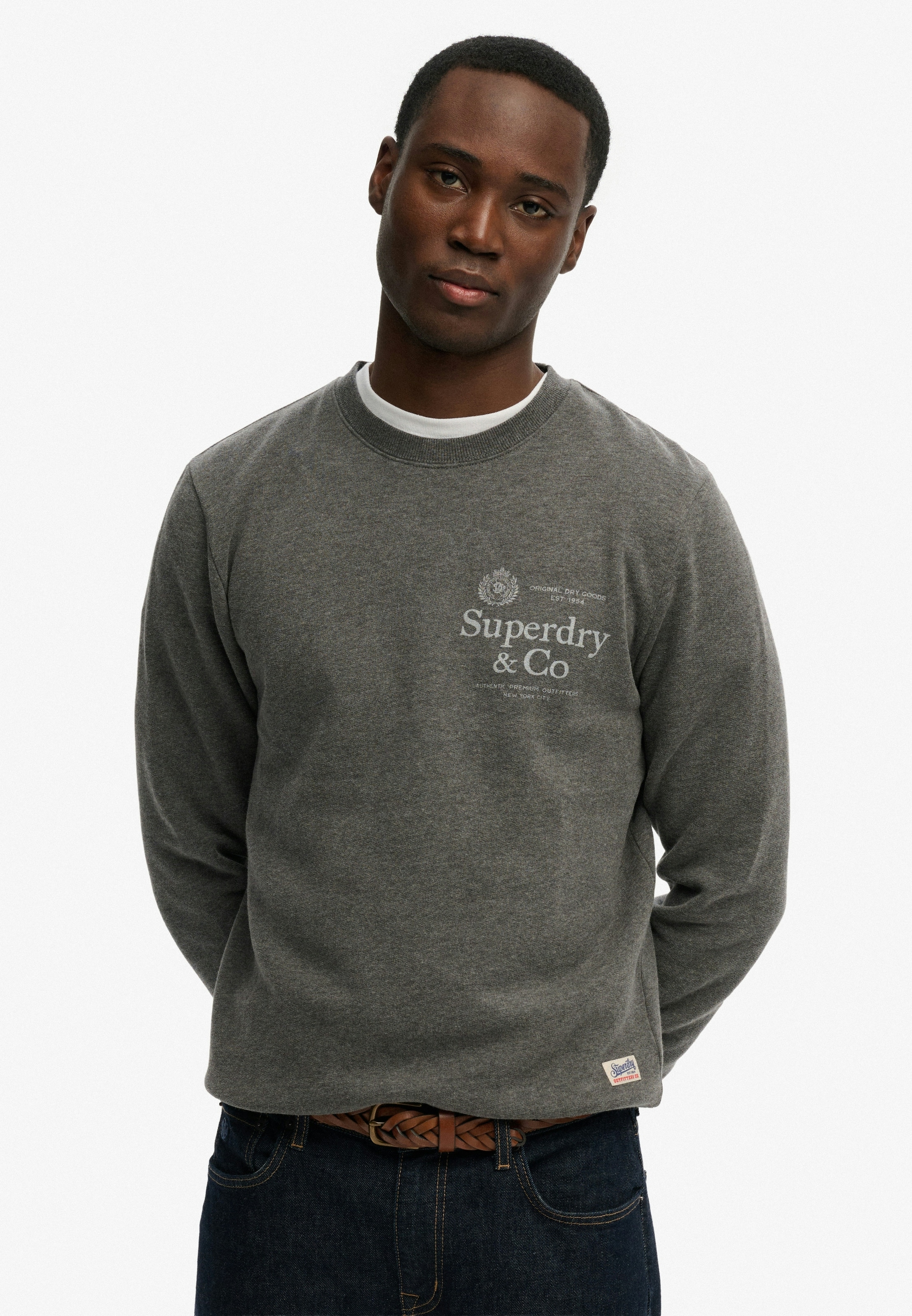 Superdry Sweatshirt »1954 COMPANY RELAXED SWEAT«, Baumwollmischung, relaxed fit
