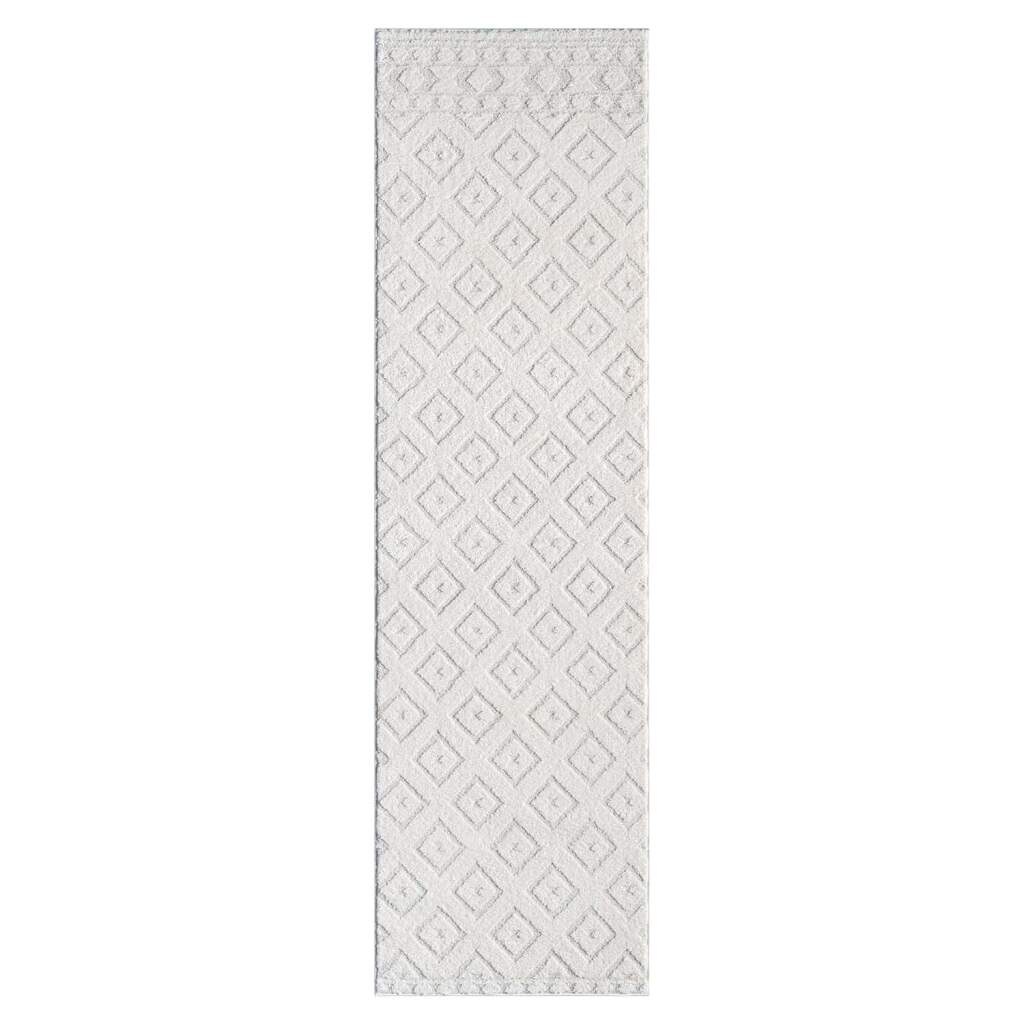 Thumbnail - Carpet City Teppich "LOUNGE 9999" rechteckig 15 mm Höhe Kurzflor-Teppich Modern, Hoch-Tief-Struktur, Wohnzimmer, Schlafz...