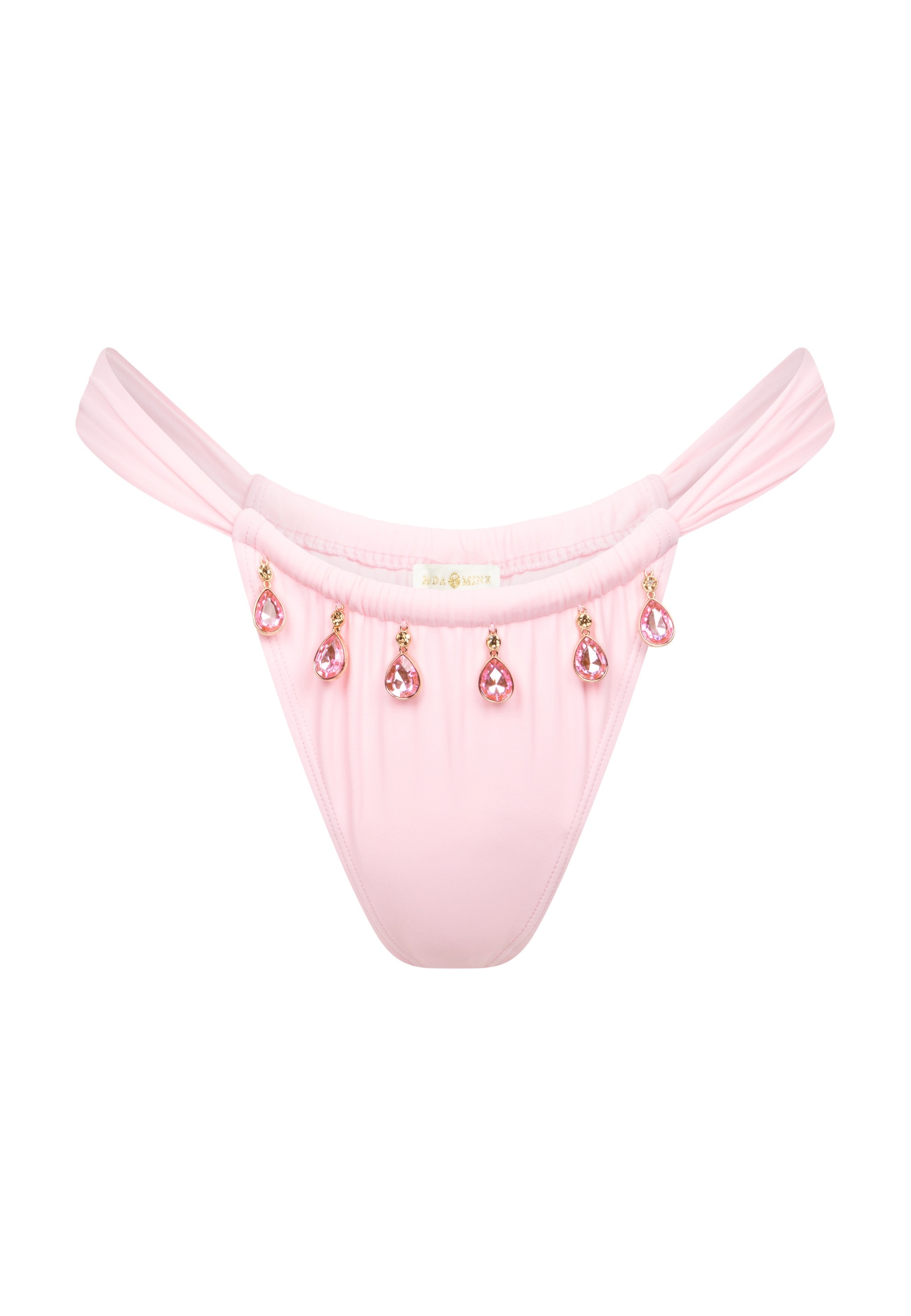 Moda Minx Bikini-Hose »Selene Droplet Rouched«, (1 St.), mit tollen Schmuckelementen
