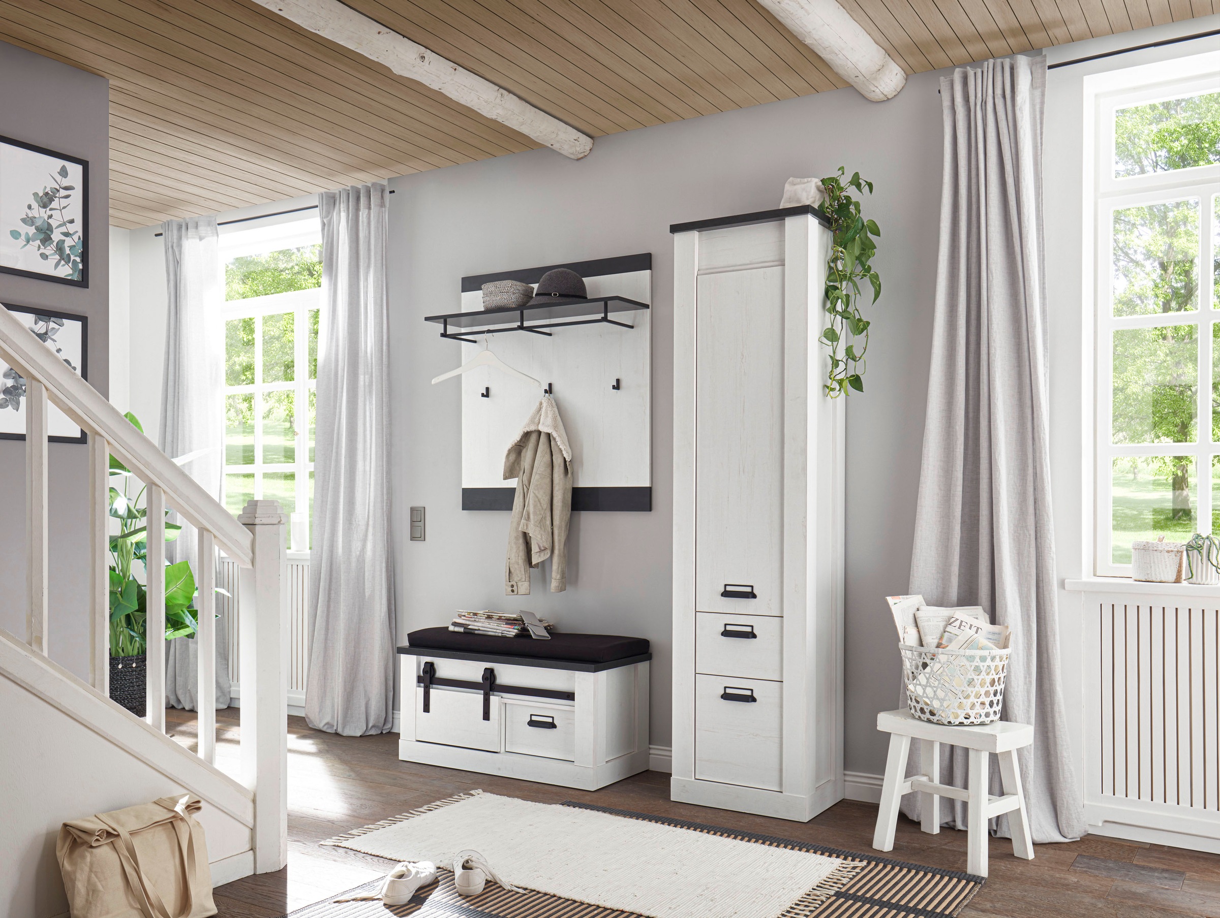 Home affaire Garderoben-Set "SHERWOOD" 3 Stk. tlg. günstig online kaufen