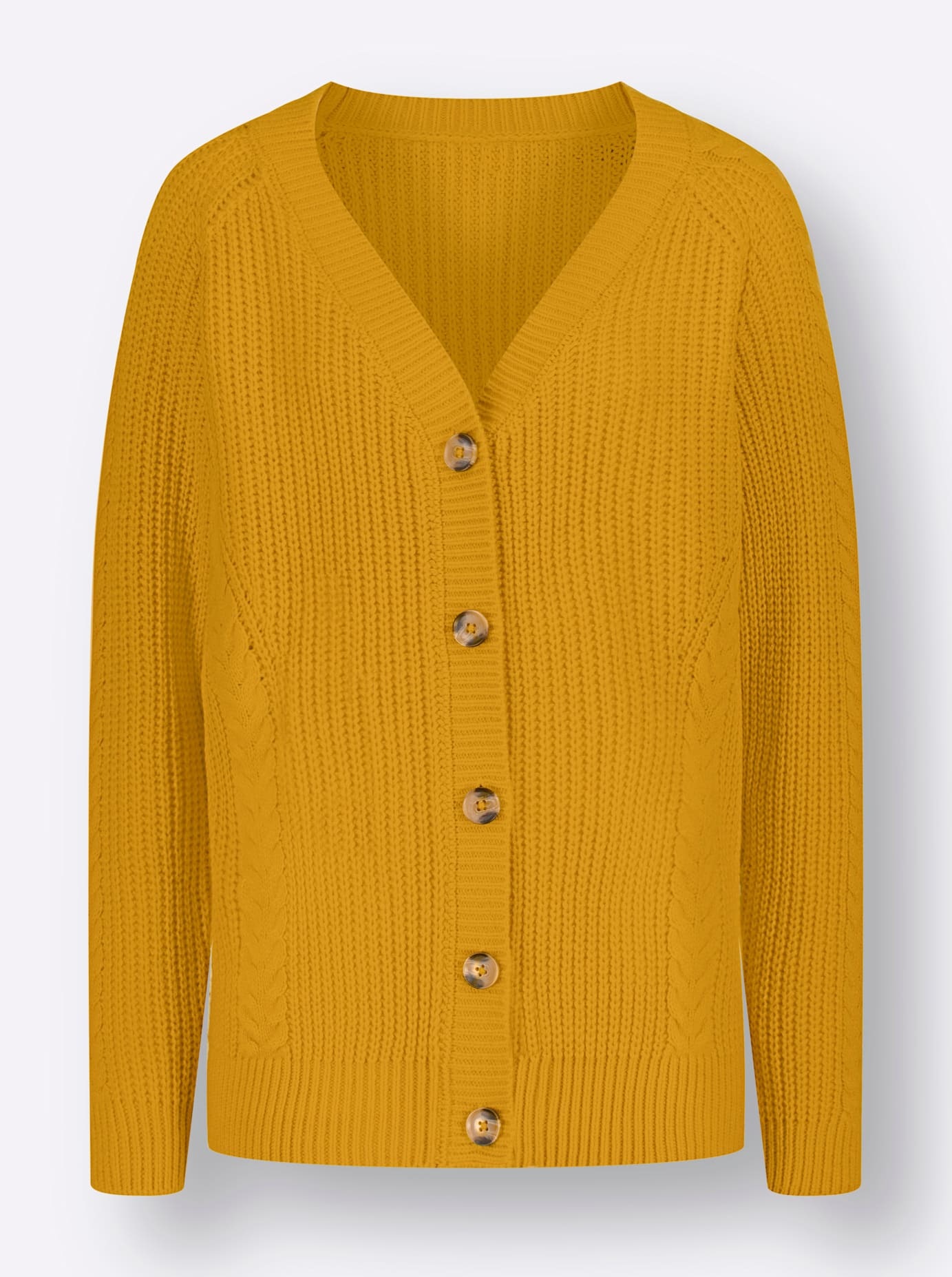 Classic Basics Women's Knit Cardigan Yellow 44 3