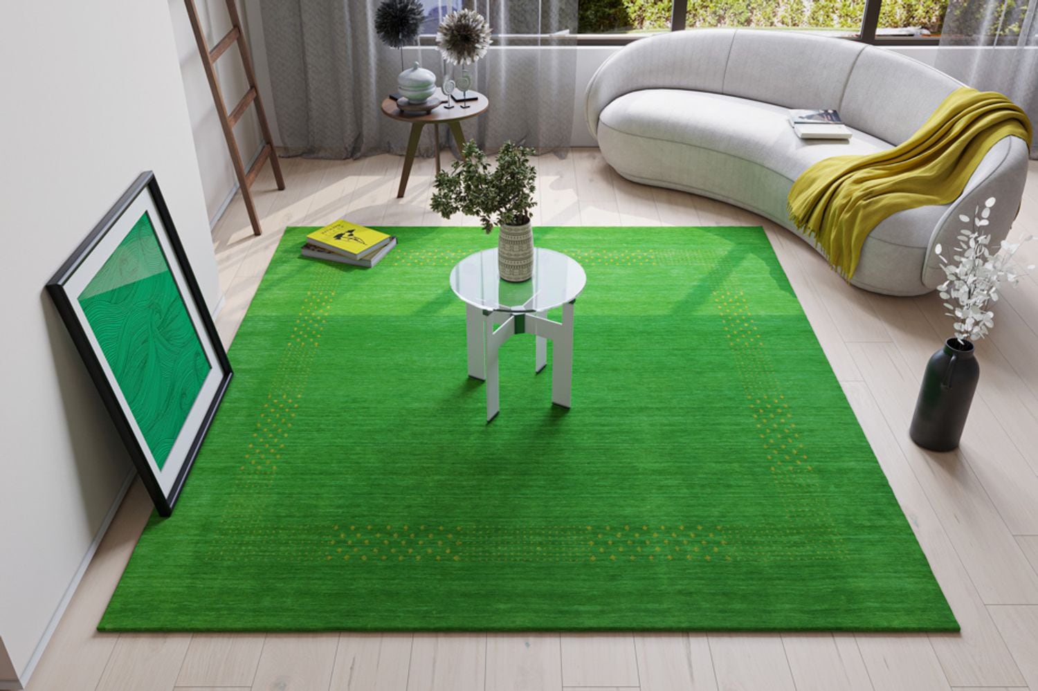 morgenland Wollteppich »Nova - Gabbeh Teppich - Loribaft Perser«, quadratisch, 1,5 mm Höhe, Flachgewebe
