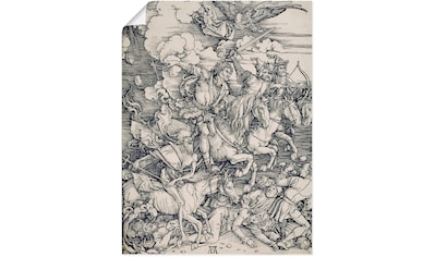 Kunstdruck »Der apokalyptische Reiter. Um 1497/98«, Religion, (1 St.)