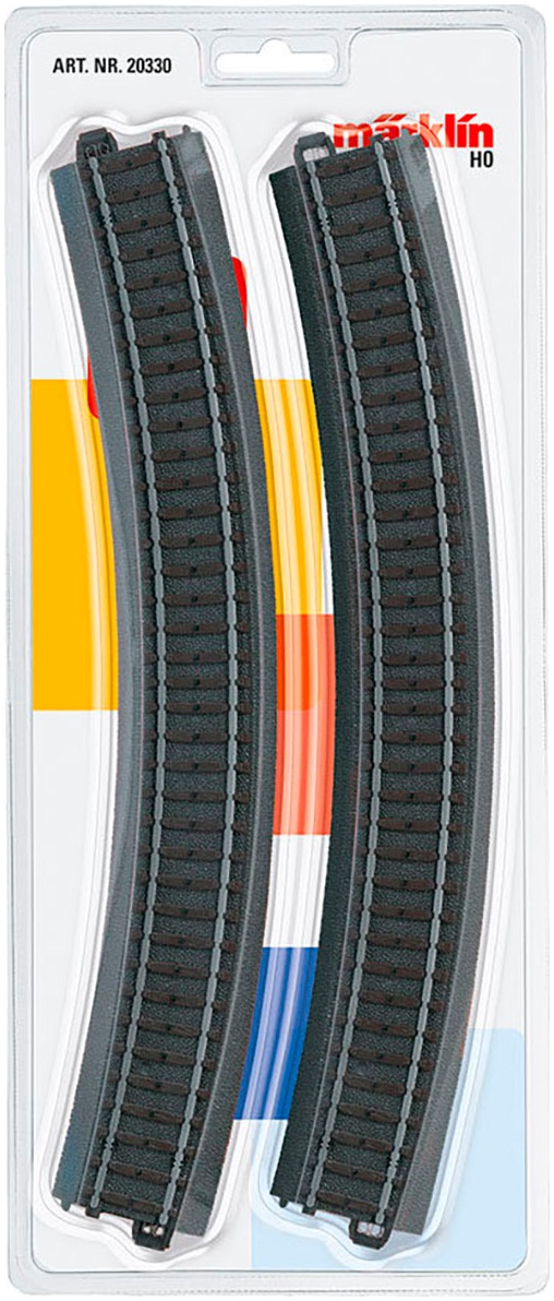 MÄRKLIN Kinder Gleise-Set "Märklin Start up - C-Gleis gebogen (R3) - 20330", schwarz, Kunststoff, Metall, B:4cm H:1cm, Eisenbahn-Schienensets, Made
