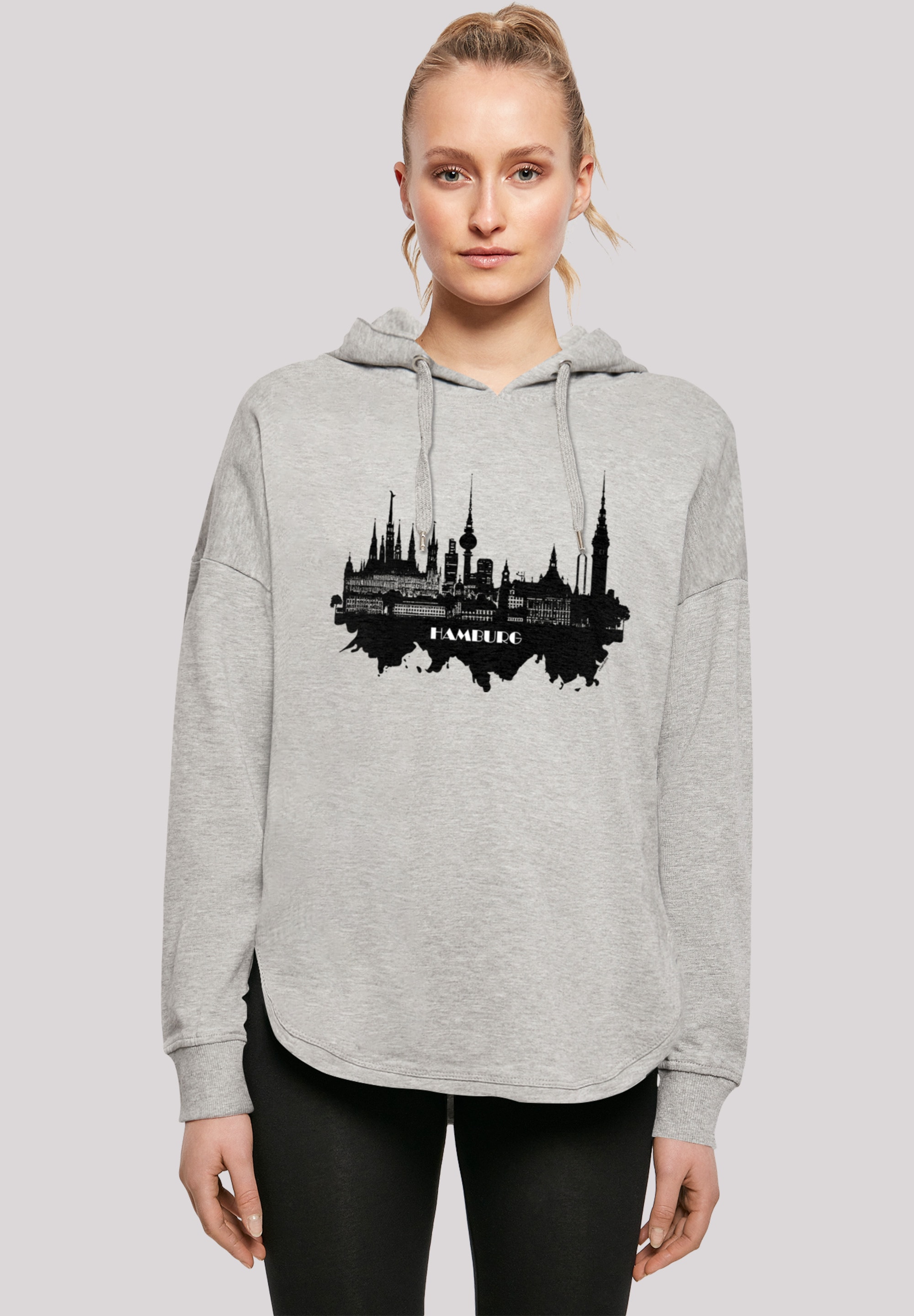 F4NT4STIC Kapuzenpullover "Cities Collection - Hamburg skyline", Print