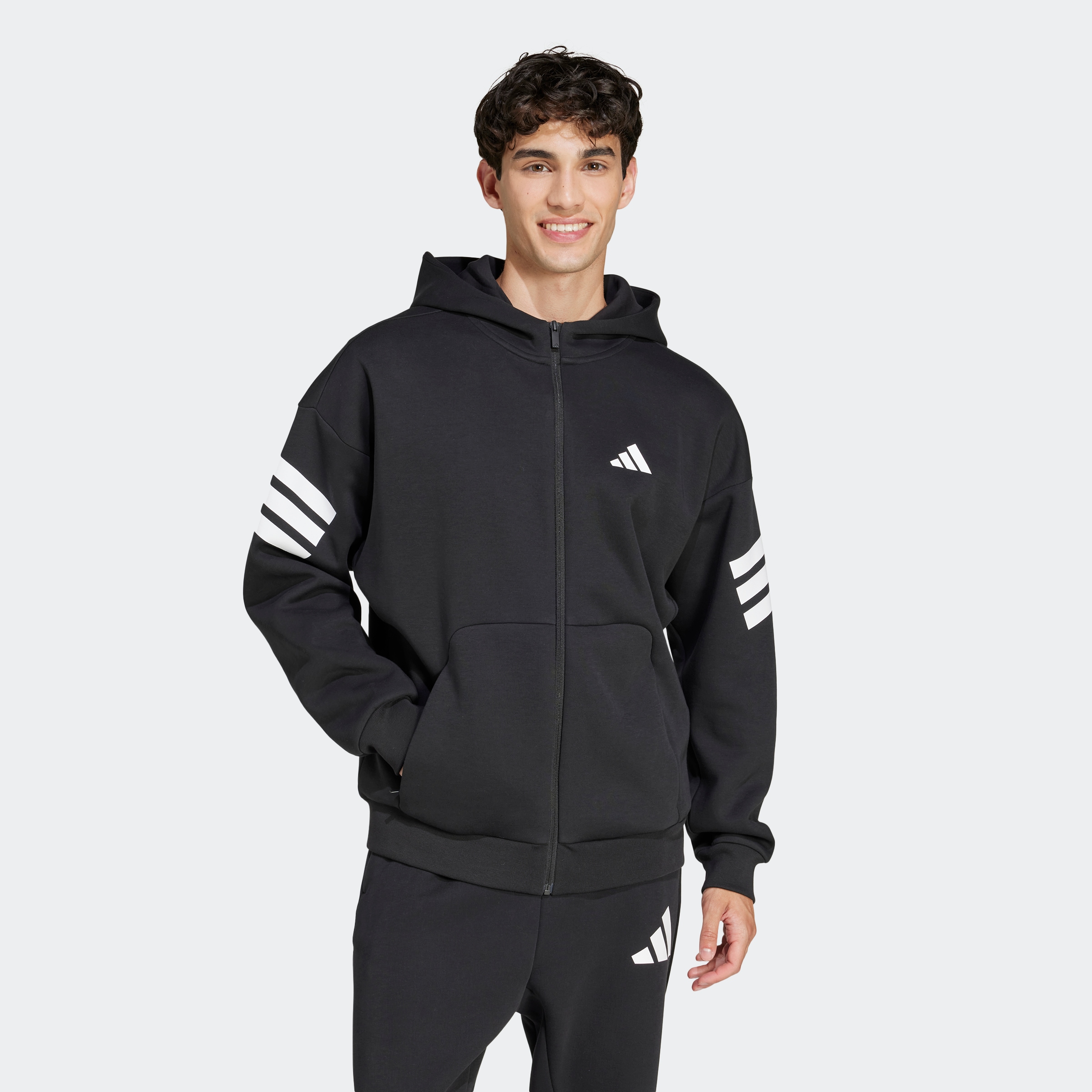 adidas Sportswear Kapuzensweatshirt "M FI 3S FZ" günstig online kaufen